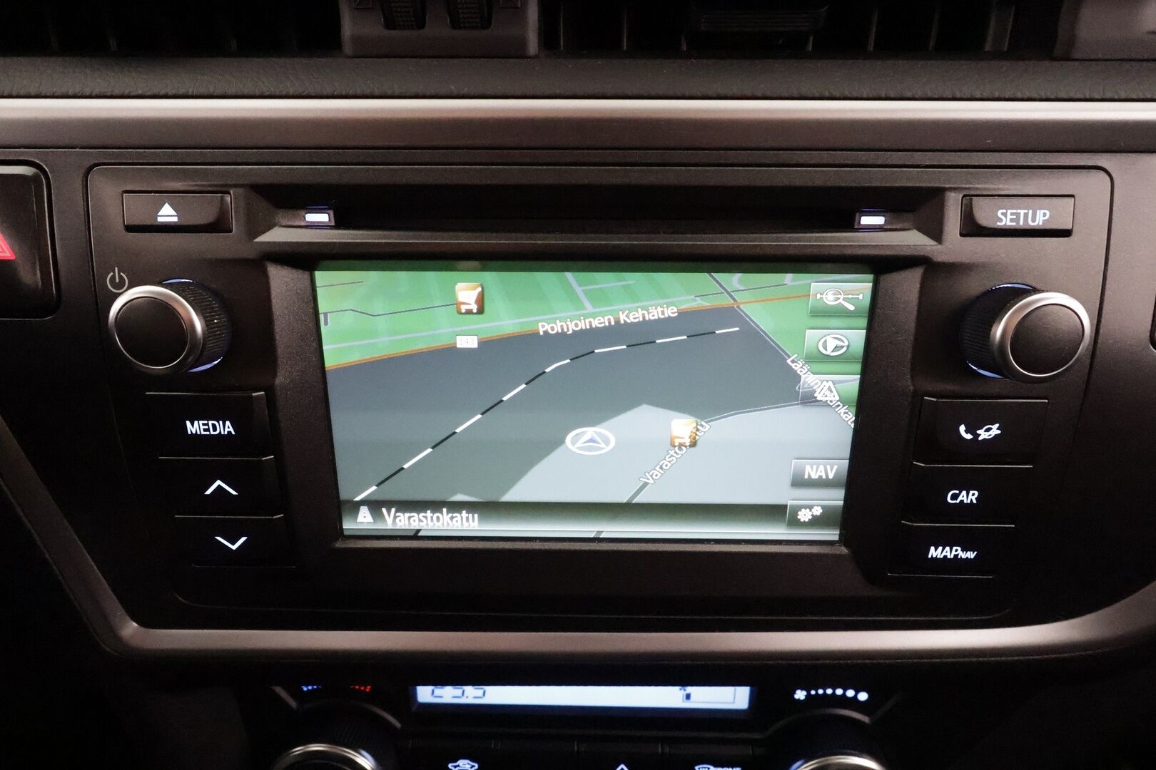 Toyota Auris 2015 1,6 Valvematic Active Edition 5ov * Vakkari / P.kamera / Lohko+Sisä / Navi / Auto.ilmastointi * - Suomi-auto / Kahdet renkaat aluvanteilla 