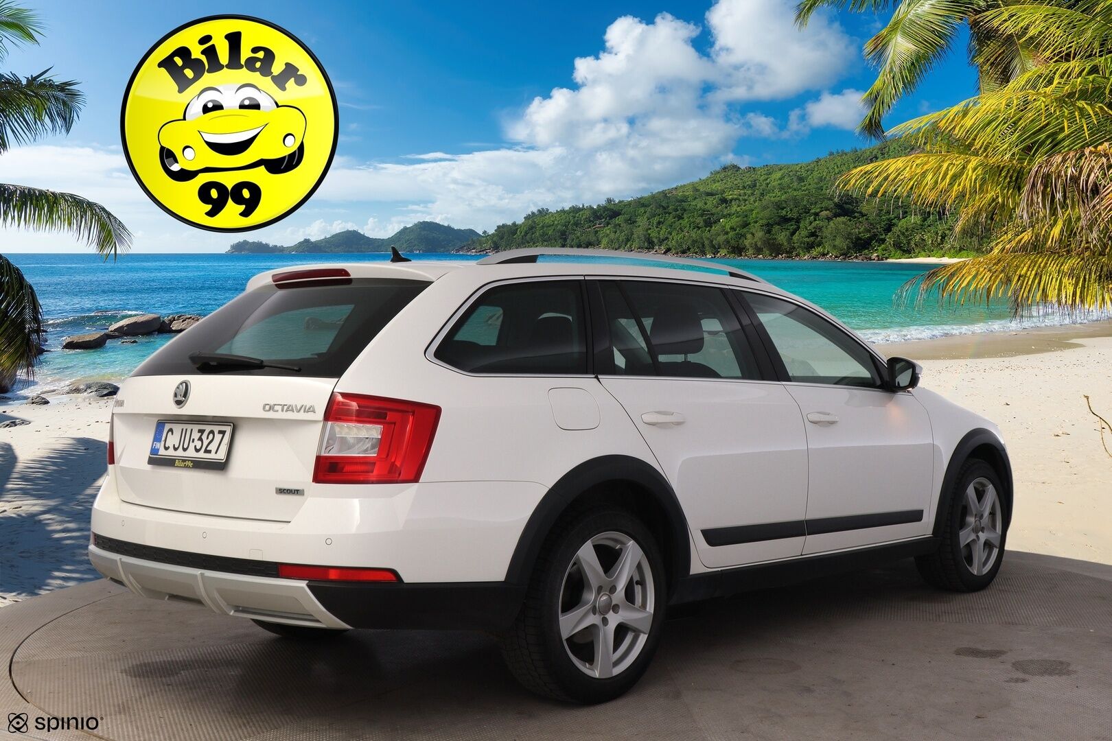 Skoda Octavia 2015 Combi 2,0 TDI 184 4x4 Scout * Webasto / ACC / Kaukovaloautomatiikka / KeylessGo / S. Takaluukku * - Suomi-Auto / Särmä huoltokirja