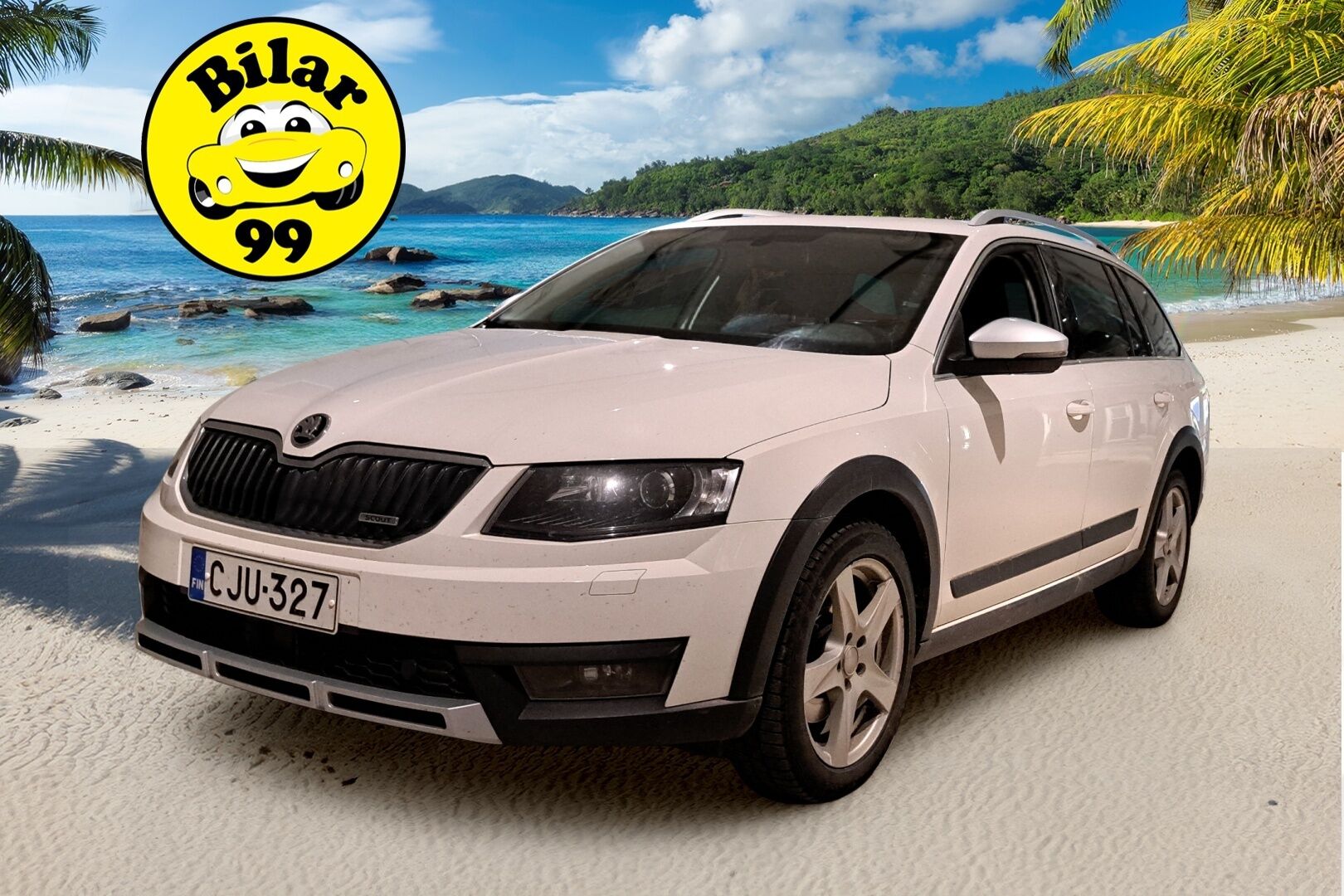 Skoda Octavia 2015 Combi 2,0 TDI 184 4x4 Scout * Webasto / ACC / Kaukovaloautomatiikka / KeylessGo / S. Takaluukku * - Suomi-Auto / Hullun hyvä huoltohistoria!