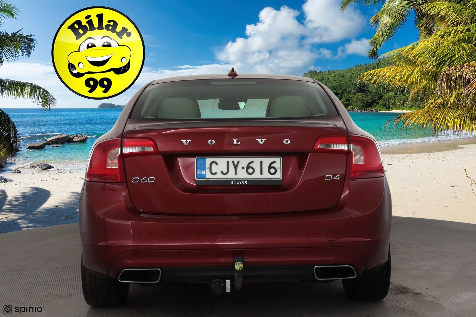 Volvo S60 2016 D4 Business Summum aut * ACC / P.kamera / Aktiiv.Xenon / Webasto / Muistipenkki / Koukku / Navi / H&K / Vaaleat nahat * - Suomi-auto / Kahdet renkaat aluvanteilla / Huippuvarusteet