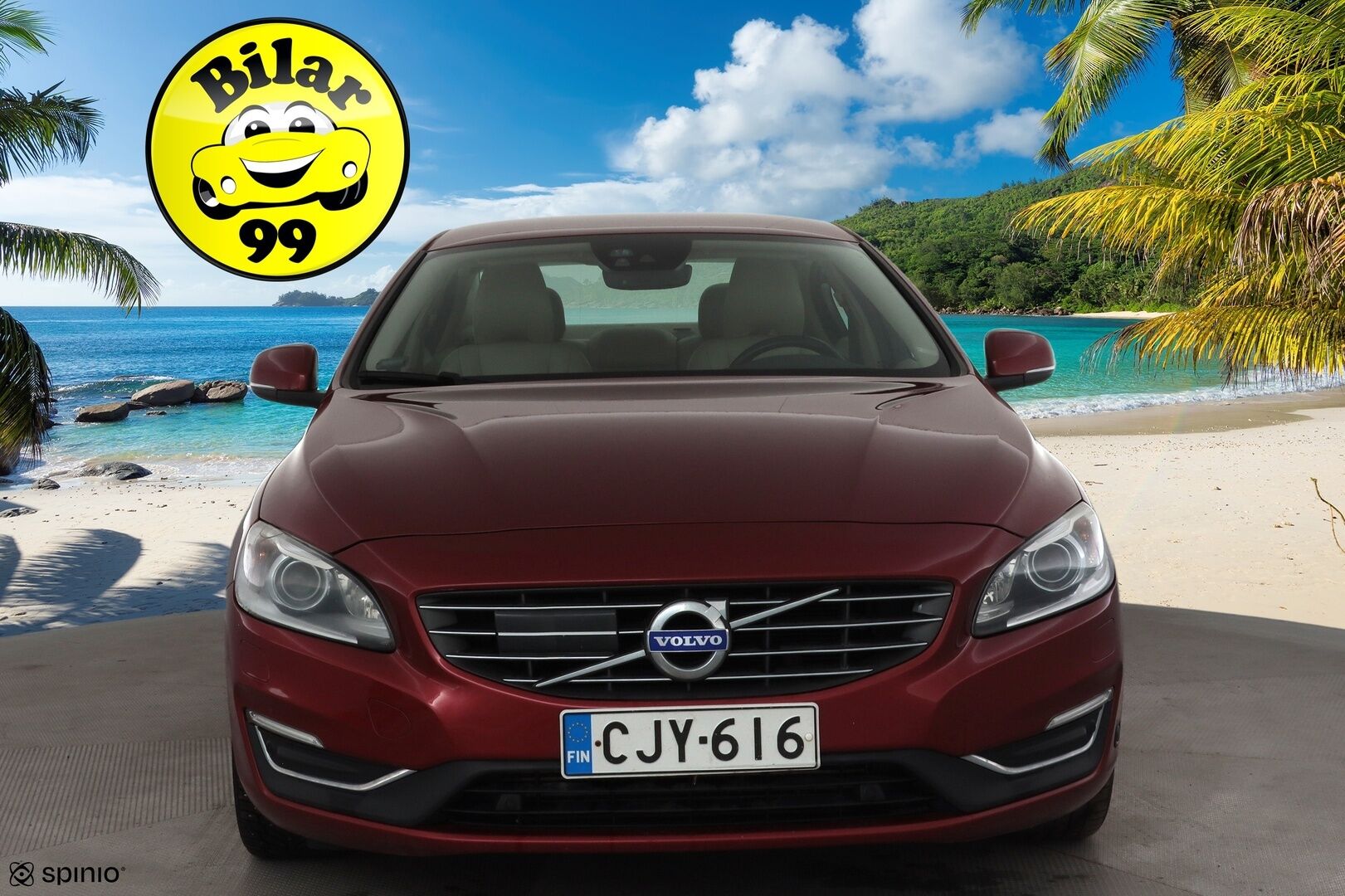 Volvo S60 2016 D4 Business Summum aut * ACC / P.kamera / Aktiiv.Xenon / Webasto / Muistipenkki / Koukku / Navi / H&K / Vaaleat nahat * - Suomi-auto / Kahdet renkaat aluvanteilla / Huippuvarusteet
