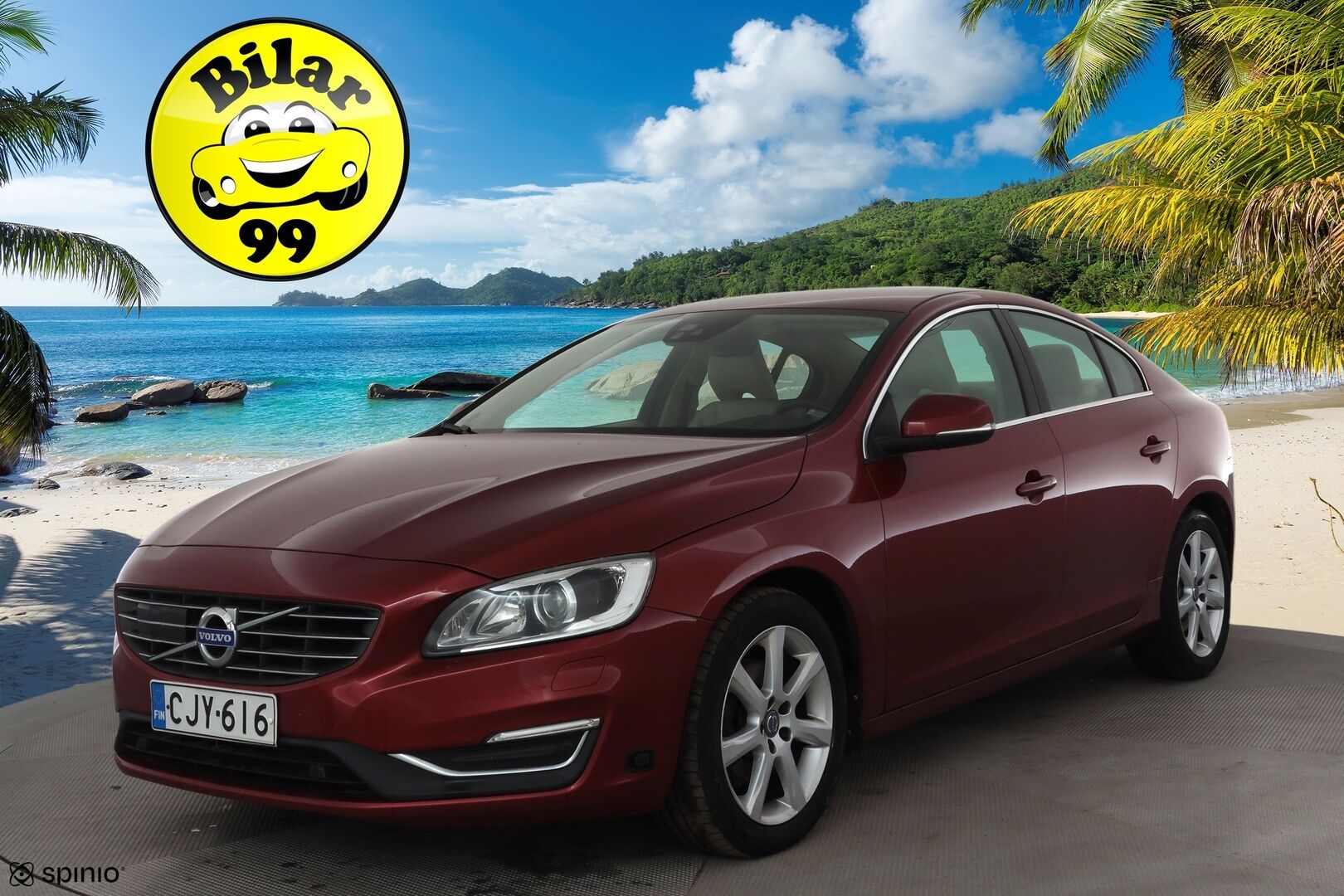 Volvo S60 2016 D4 Business Summum aut * ACC / P.kamera / Aktiiv.Xenon / Webasto / Muistipenkki / Koukku / Navi / H&K / Vaaleat nahat * - Suomi-auto / Kahdet renkaat aluvanteilla / Huippuvarusteet