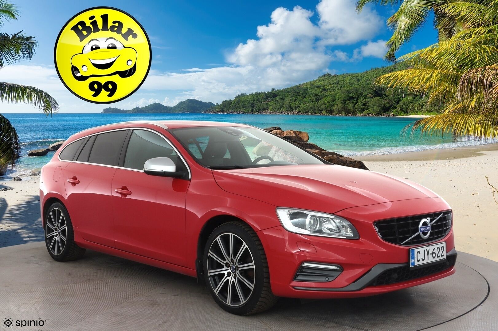 Volvo V60 2016 T4 R-Design aut * Vakkari / P.tutkat / Webasto / Navi / Muistipenkki / Koukku / Kaarrevalot / Digimittaristo * - Suomi-auto / Merkkihuollettu