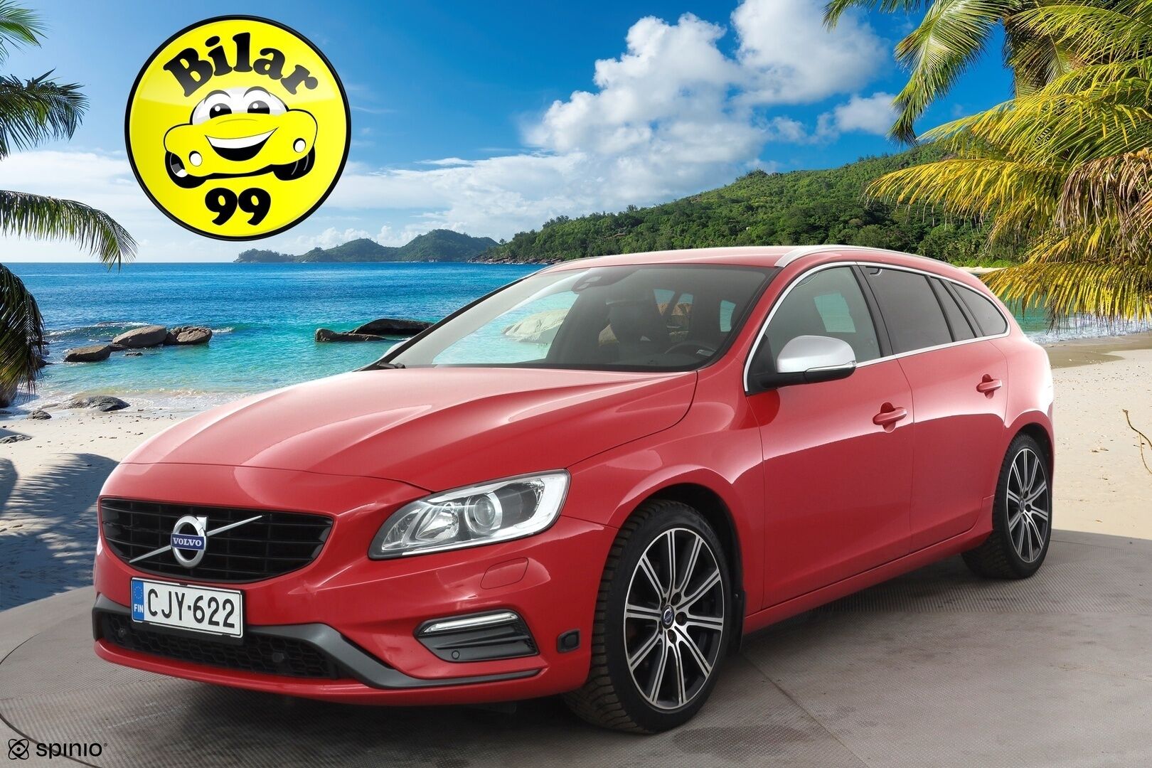 Volvo V60 2016 T4 R-Design aut * Vakkari / P.tutkat / Webasto / Navi / Muistipenkki / Koukku / Kaarrevalot / Digimittaristo * - Suomi-auto / Merkkihuollettu