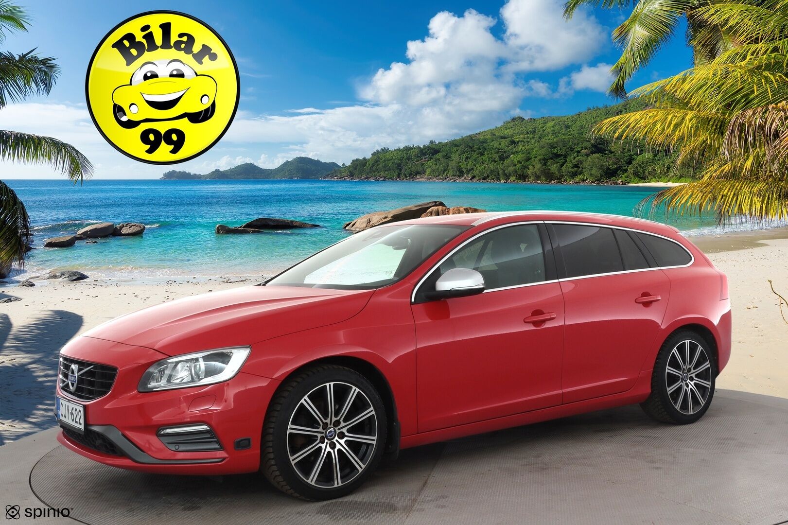 Volvo V60 2016 T4 R-Design aut * Vakkari / P.tutkat / Webasto / Navi / Muistipenkki / Koukku / Kaarrevalot / Digimittaristo * - Suomi-auto / Merkkihuollettu