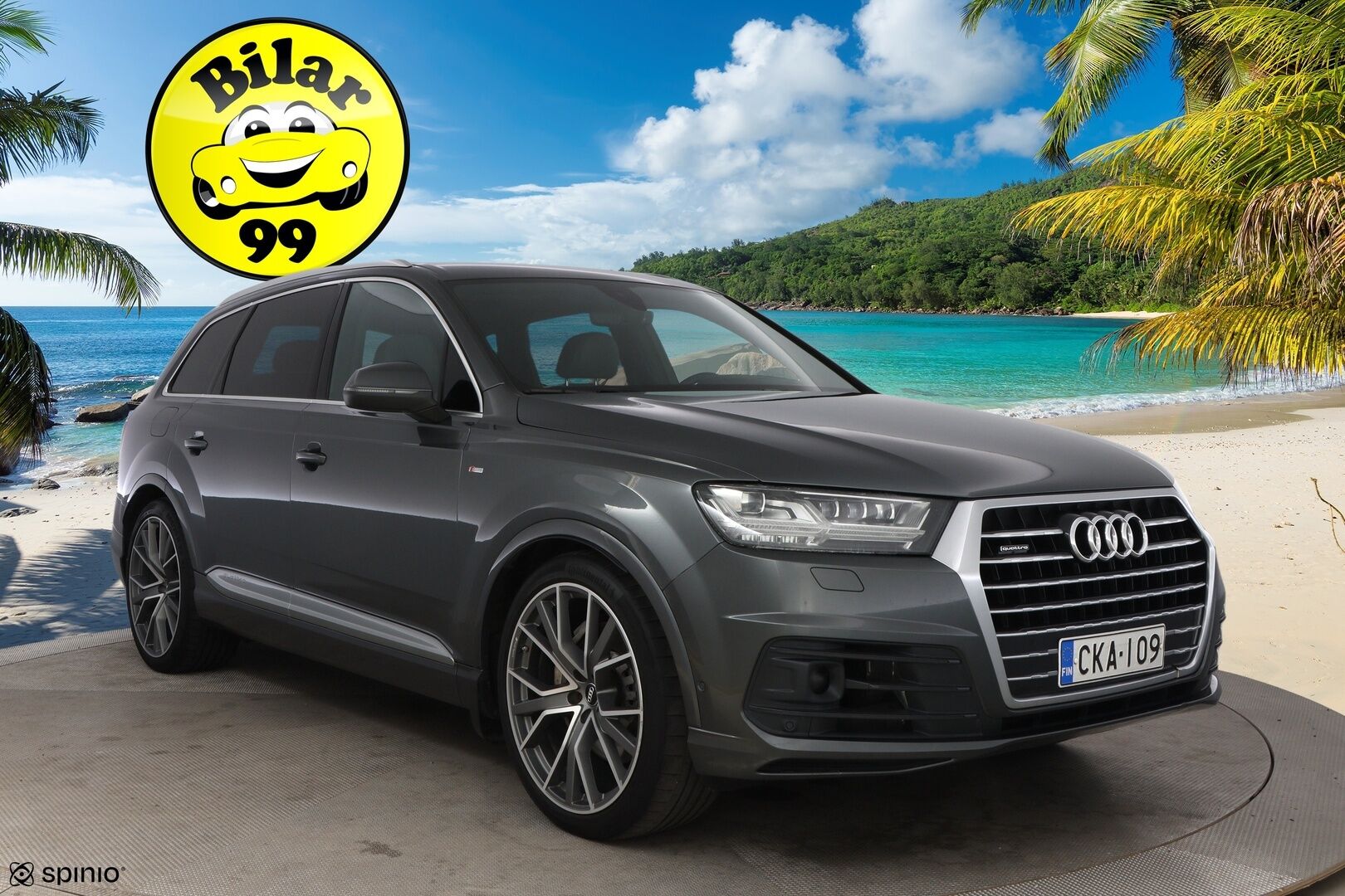 Audi Q7 2016 3,0 V6 TDI 200 kW quattro tiptronic S line 7-Paikkainen - 3,99 % KORKOTARJOUS TÄHÄN AUTOON 31.8. ASTI! - Webasto / Adapt.Vakkari / Night Vision / Bose Surround / Digital Cockpit / Nahkasisusta / 7P / Peruutuskamera / Matrix LED / Vetokoukku / VARUSTELTU