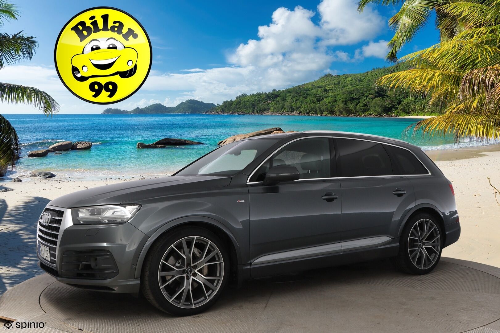 Audi Q7 2016 3,0 V6 TDI 200 kW quattro tiptronic S line 7-Paikkainen - 3,99 % KORKOTARJOUS TÄHÄN AUTOON 31.8. ASTI! - Webasto / Adapt.Vakkari / Night Vision / Bose Surround / Digital Cockpit / Nahkasisusta / 7P / Peruutuskamera / Matrix LED / Vetokoukku / VARUSTELTU