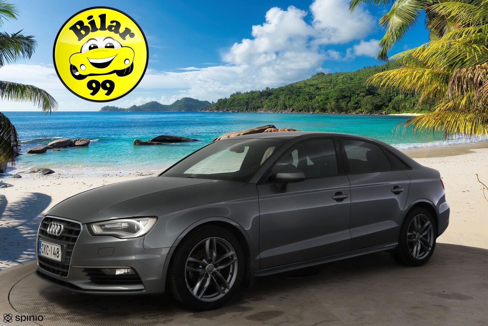 Audi A3 2016 Sedan Business Sport 1,6 TDI 81 kW S tronic * Bang & Olufsen / Flat-bottom ratti / Vakionopeuden säädin / P-tutkat * - Upealla Grafiitin harmaalla värillä!