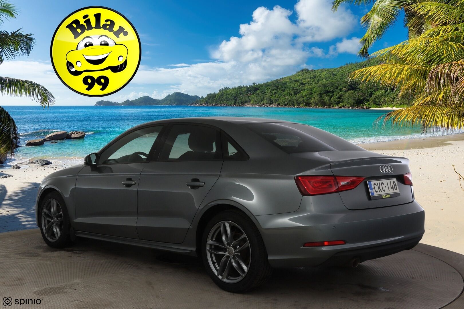 Audi A3 2016 Sedan Business Sport 1,6 TDI 81 kW S tronic * Bang & Olufsen / Flat-bottom ratti / Vakionopeuden säädin / P-tutkat * - Upealla Grafiitin harmaalla värillä!