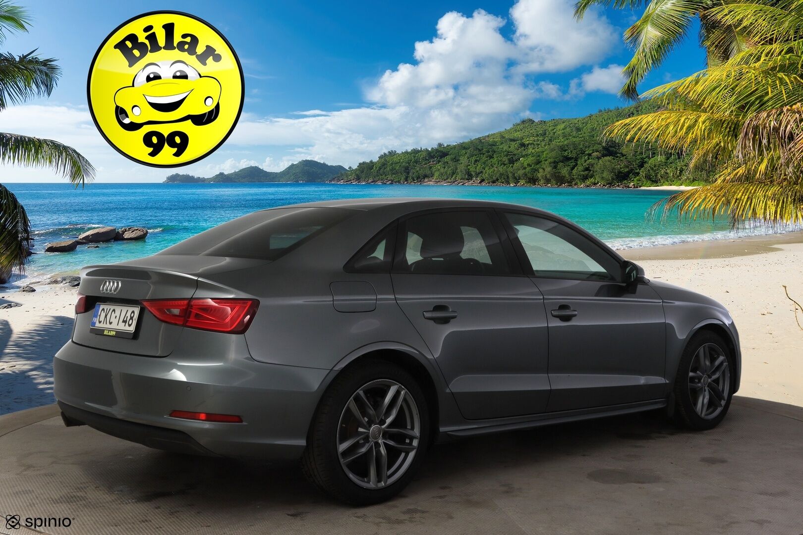 Audi A3 2016 Sedan Business Sport 1,6 TDI 81 kW S tronic * Bang & Olufsen / Flat-bottom ratti / Vakionopeuden säädin / P-tutkat * - Upealla Grafiitin harmaalla värillä!