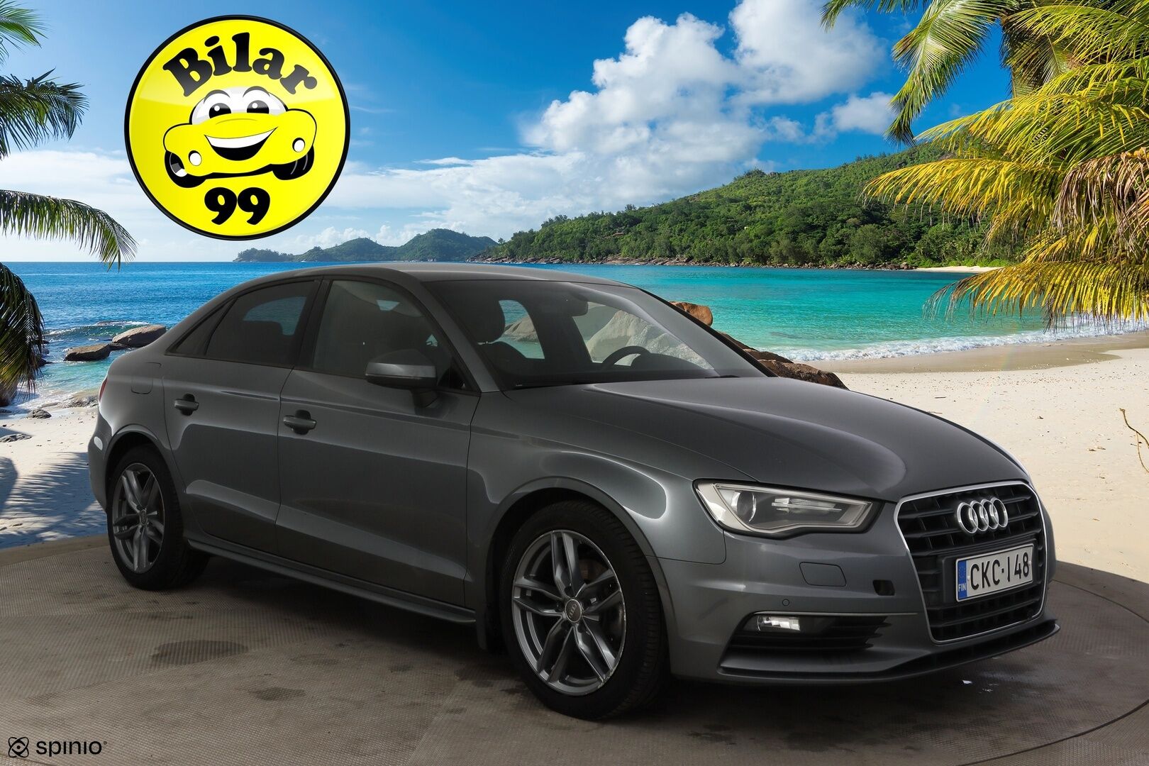 Audi A3 2016 Sedan Business Sport 1,6 TDI 81 kW S tronic * Bang & Olufsen / Flat-bottom ratti / Vakionopeuden säädin / P-tutkat * - Upealla Grafiitin harmaalla värillä!