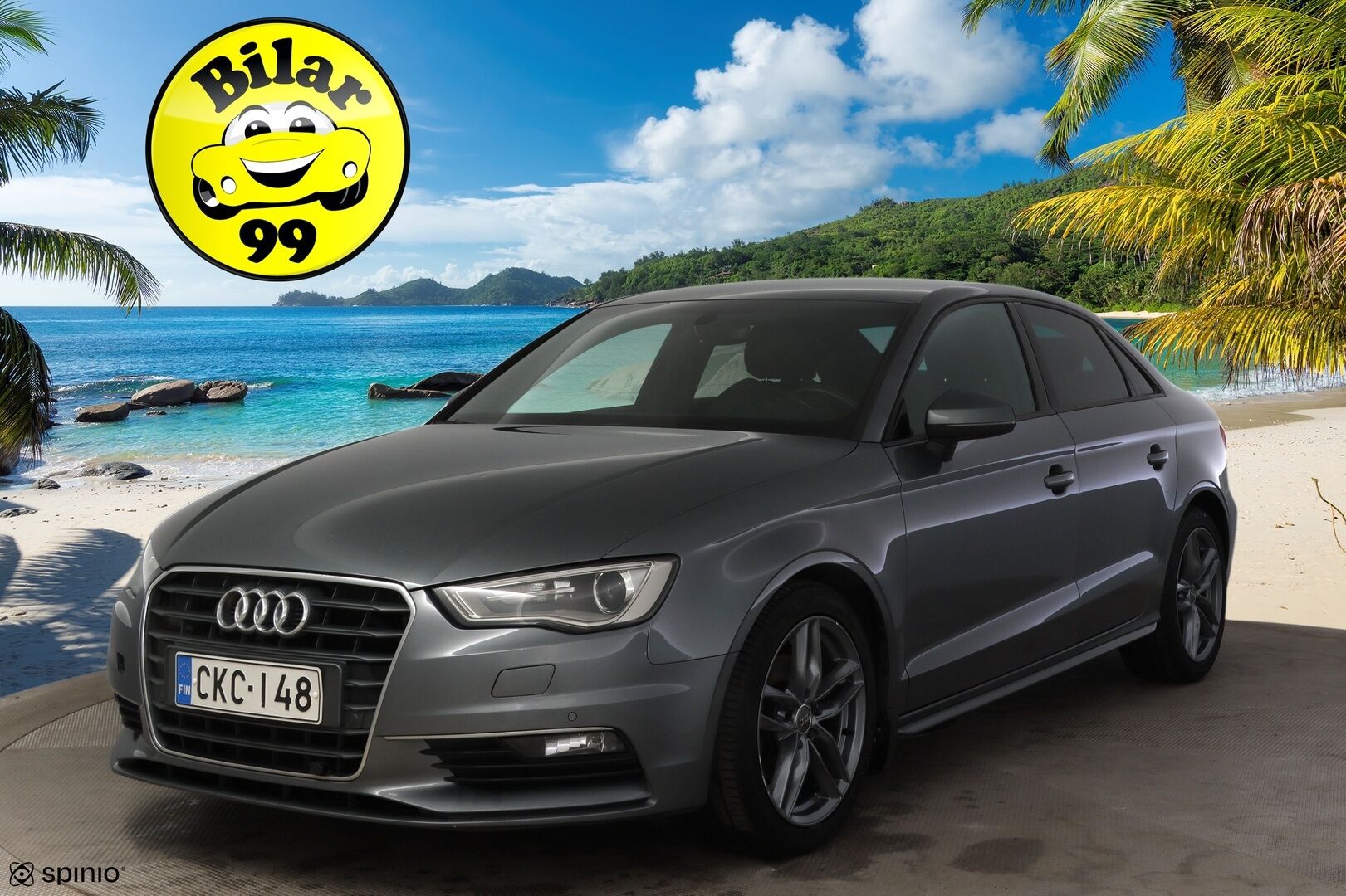 Audi A3 2016 Sedan Business Sport 1,6 TDI 81 kW S tronic * Bang & Olufsen / Flat-bottom ratti / Vakionopeuden säädin / P-tutkat * - Upealla Grafiitin harmaalla värillä!