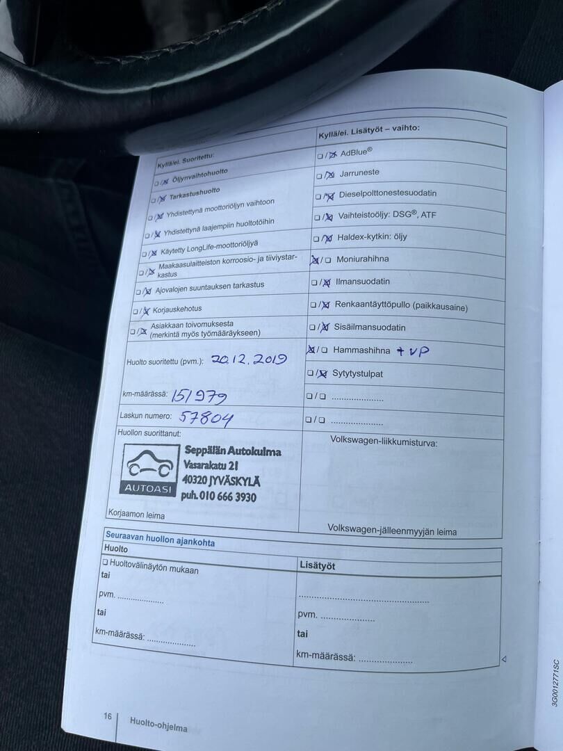 Volkswagen Passat 2016 Variant Comfortline 1,6 TDI 88 kW (120 hv) DSG-automaatti - *YritysOutlet - Myydään vain yrityksille* | Webasto | Vakionopedensäädin | Tutkat eteen ja taakse | Keyless access ja käynnistys |