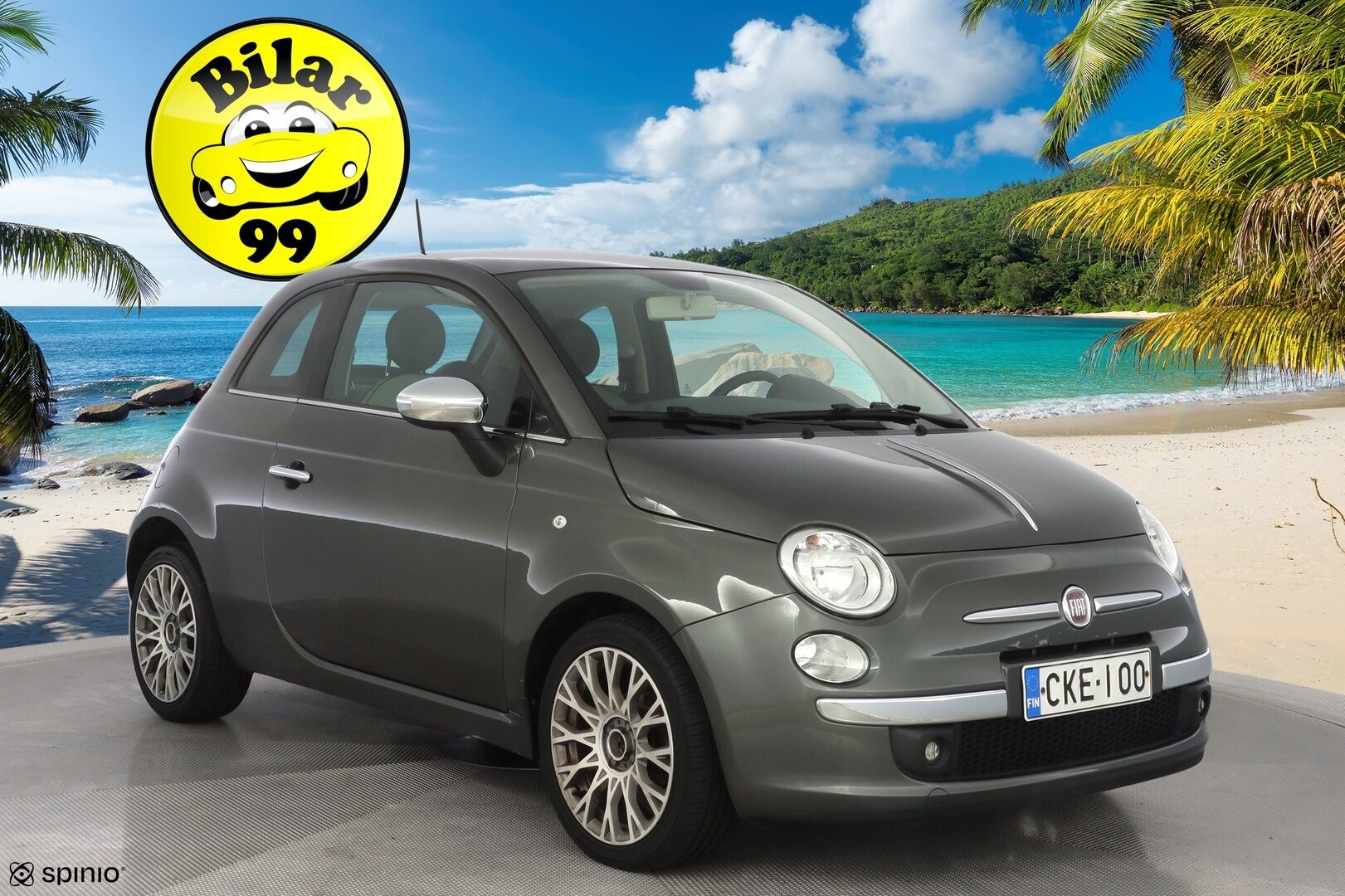 Fiat 500 2013 1.2 Lounge 8v 69hv Dualogic-aut S&S Bensiini *Kattoikkuna / Metalliväri / Siisti* - KATSO KAMPANJAHINTA! / Kahdet renkaat alumiinivantein / Hyvät huollot / Viimeisin huolto 108tkm - HULLU BLACKWEEK KORKOTARJOUS 2,49%