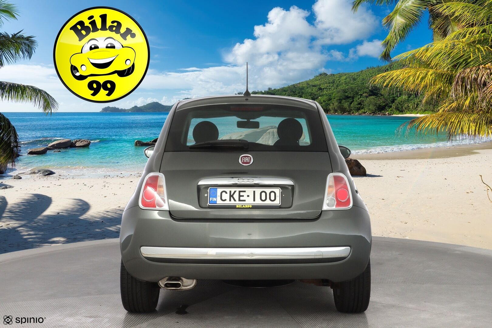 Fiat 500 2013 1.2 Lounge 8v 69hv Dualogic-aut S&S Bensiini *Kattoikkuna / Metalliväri / Siisti* - Kahdet renkaat alumiinivantein / Hyvät huollot / Viimeisin huolto 108tkm