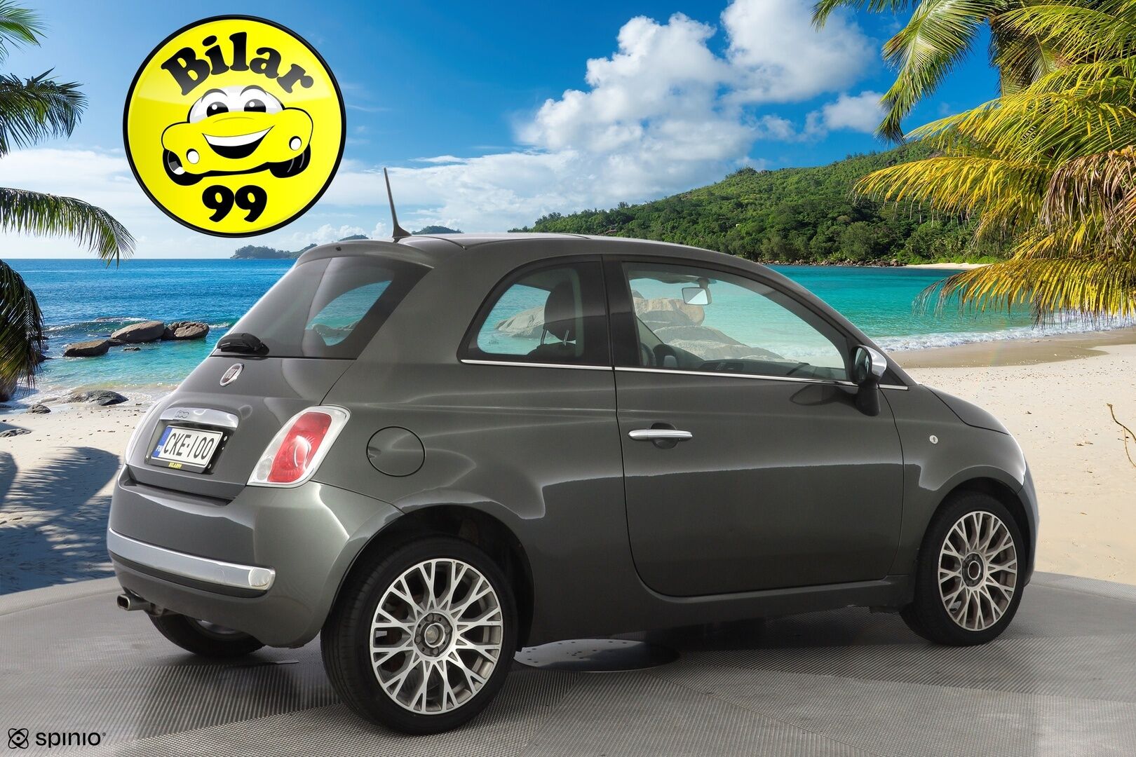 Fiat 500 2013 1.2 Lounge 8v 69hv Dualogic-aut S&S Bensiini *Kattoikkuna / Metalliväri / Siisti* - KATSO KAMPANJAHINTA! / Kahdet renkaat alumiinivantein / Hyvät huollot / Viimeisin huolto 108tkm - HULLU BLACKWEEK KORKOTARJOUS 2,49%