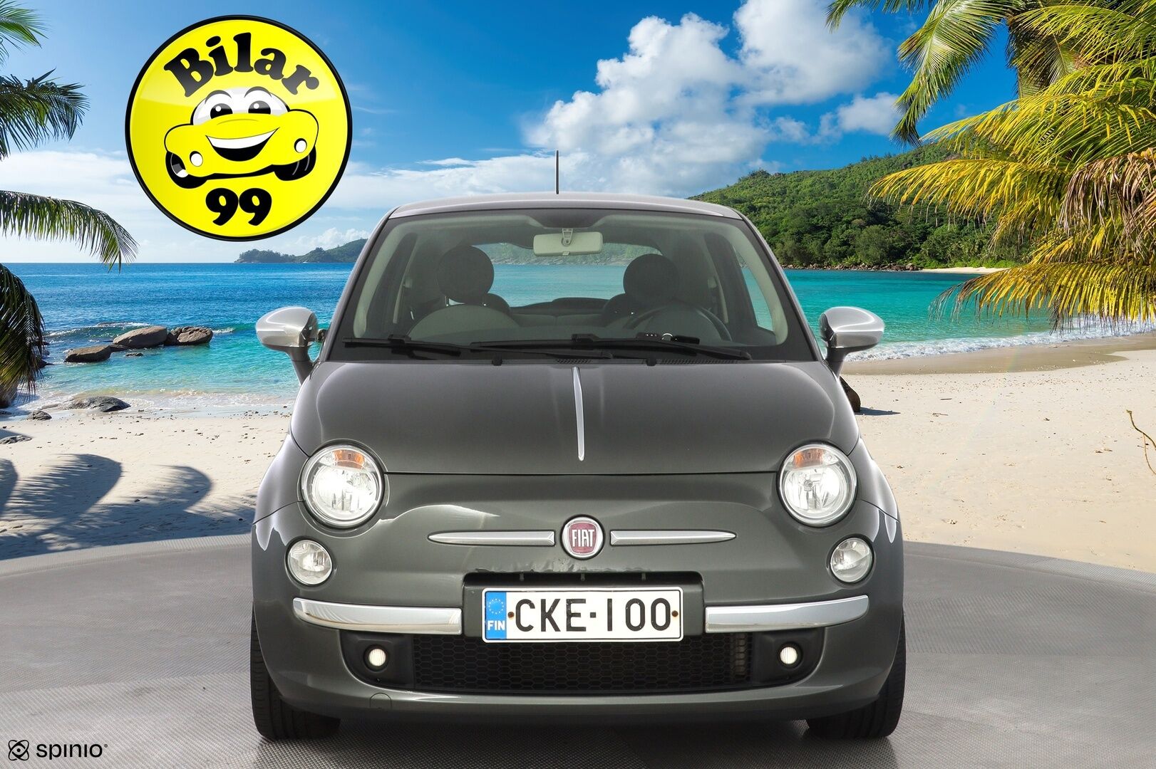 Fiat 500 2013 1.2 Lounge 8v 69hv Dualogic-aut S&S Bensiini *Kattoikkuna / Metalliväri / Siisti* - Kahdet renkaat alumiinivantein / Hyvät huollot / Viimeisin huolto 108tkm