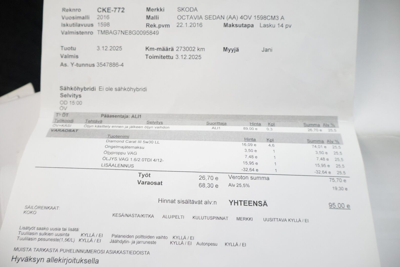 Skoda Octavia 2016 1,6 TDI Style DSG Autom. - * YritysOutlet - tämä auto myydään vain yrityksille *
