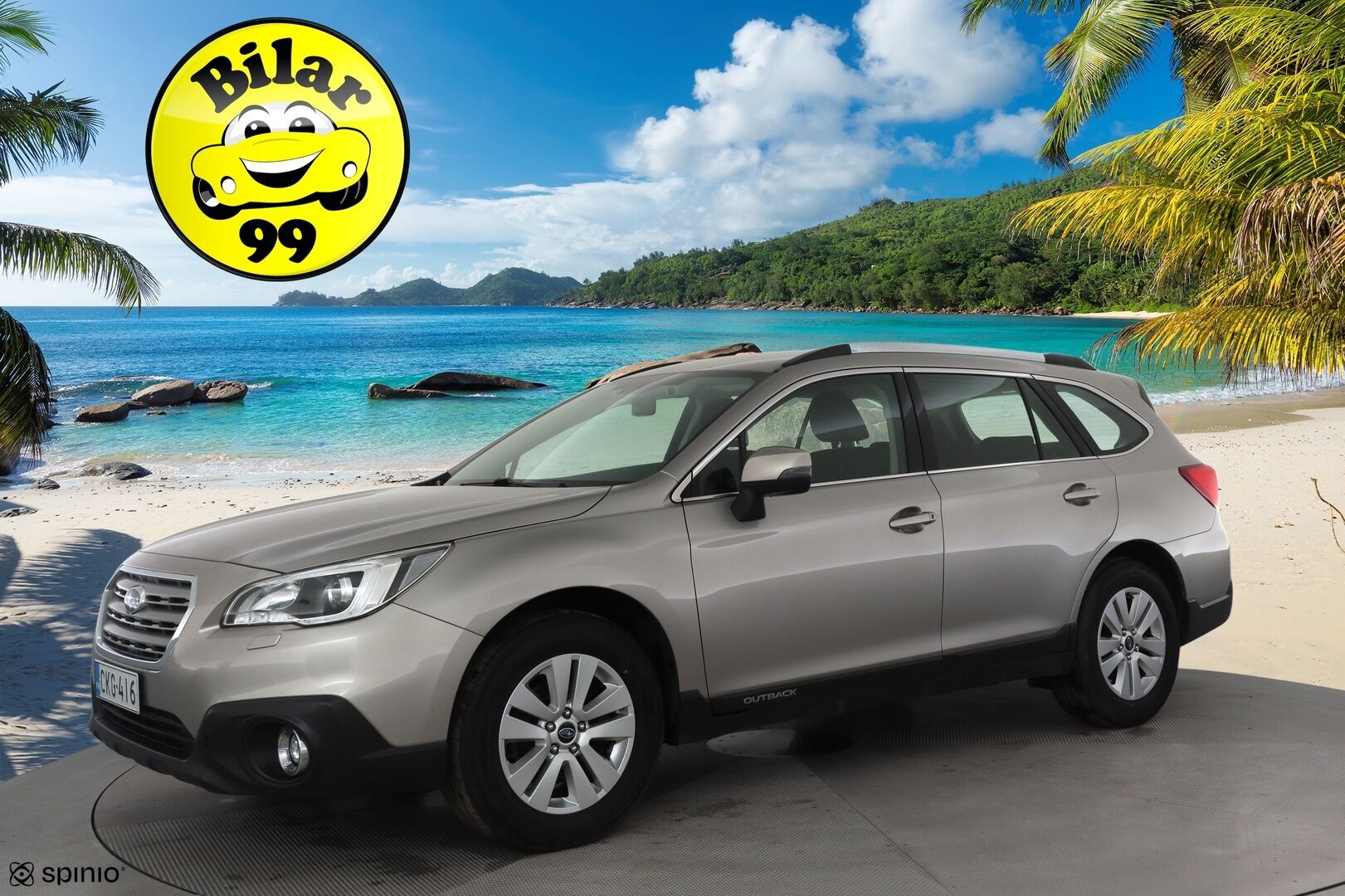 Subaru Outback 2016 2,5i Base CVT * ACC / P.kamera / Lohkolämmitin / Koukku / Sähköpenkki * - Suomi-auto / Kahdet renkaat aluvanteilla / Juuri katsastettu - Osta nyt, maksa vasta ensi vuonna