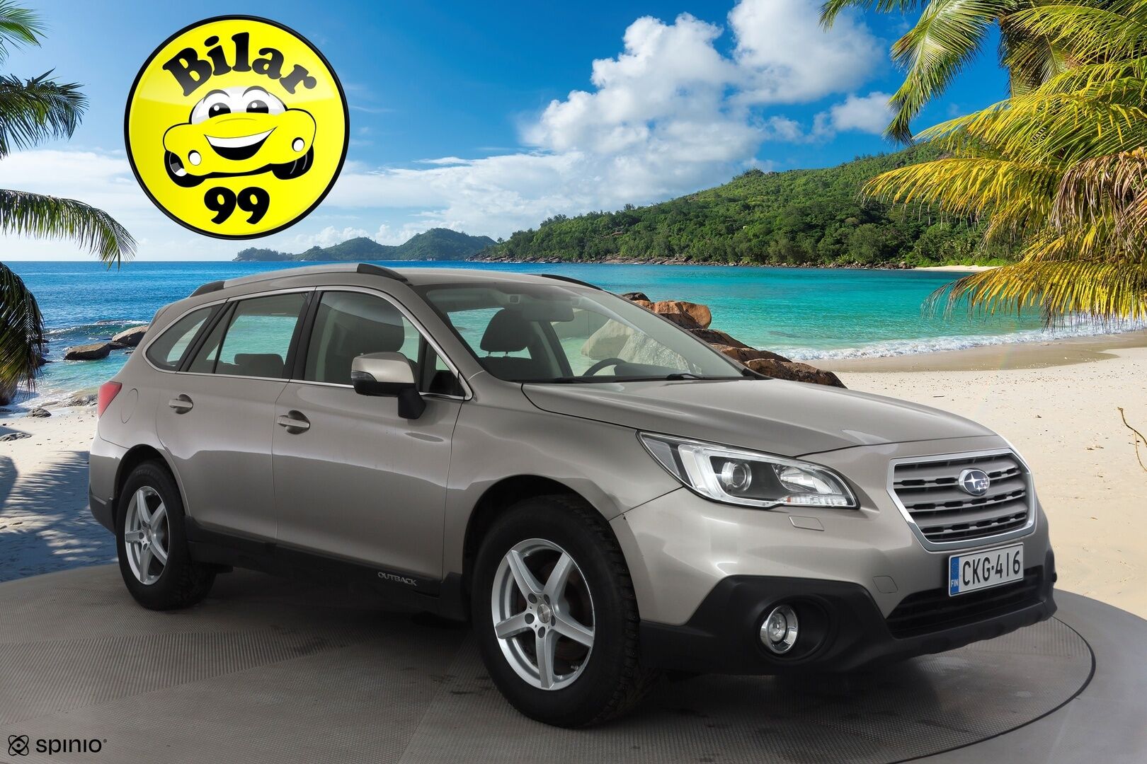 Subaru Outback 2016 2,5i Base CVT * ACC / P.kamera / Lohkolämmitin / Koukku / Sähköpenkki * - Suomi-auto / Kahdet renkaat aluvanteilla / Juuri katsastettu - Osta nyt, maksa vasta ensi vuonna