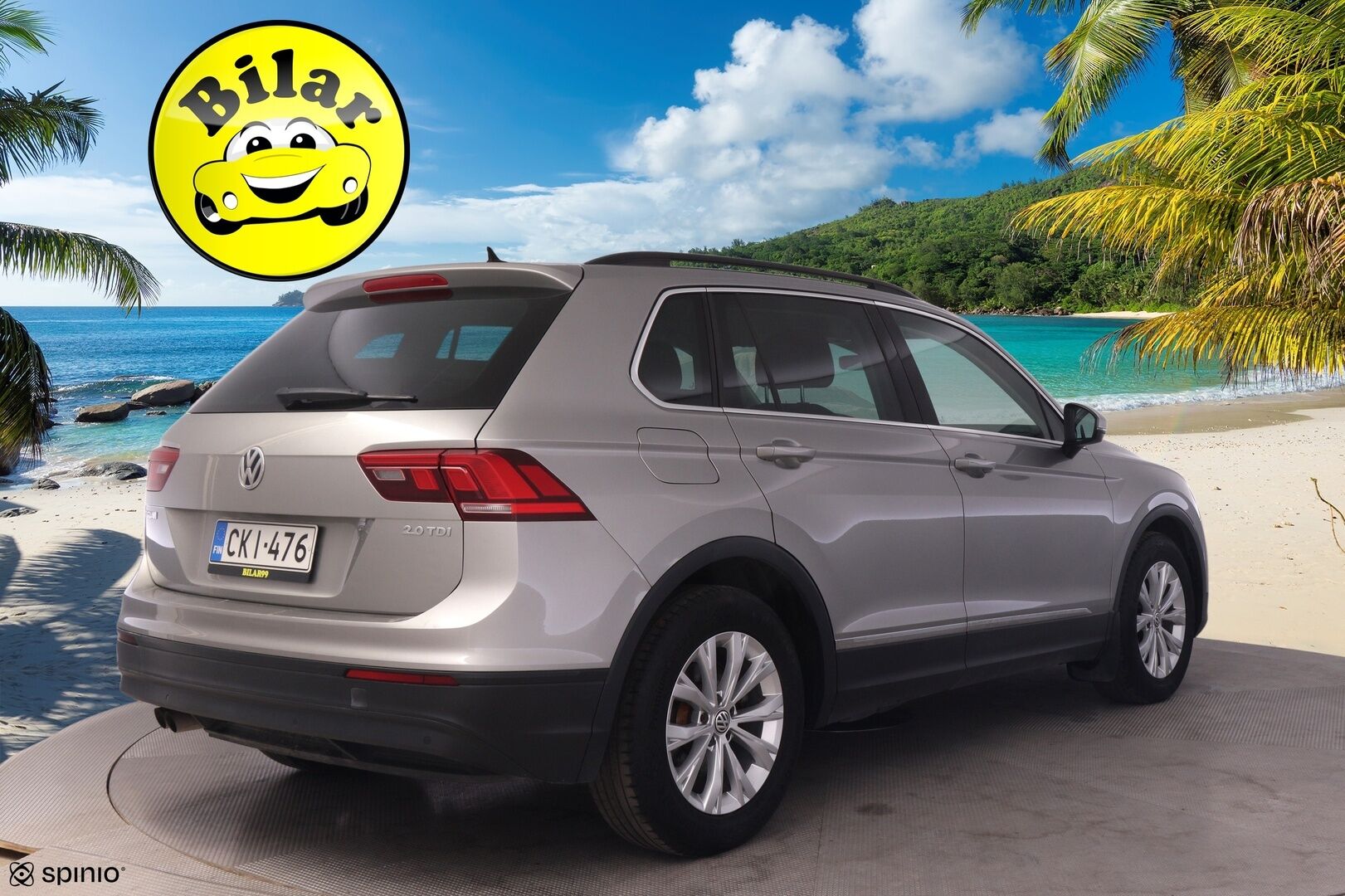 Volkswagen Tiguan 2017 Comfortline 2,0 TDI SCR 110 kW (150 hv) DSG-automaatti - | Suomi-auto | Webasto | Adapt. Vakkari | Vetokoukku | Keylessgo | LED-Valot | Kahdet renkaat vanteilla | 