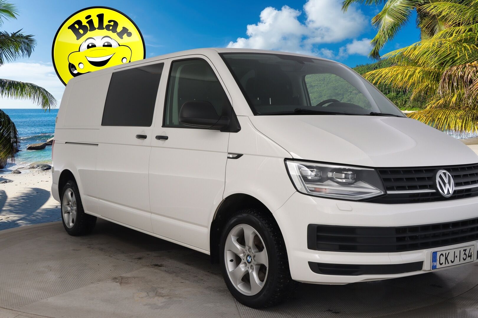 Volkswagen Transporter 2017 umpipakettiauto pitkä 2,0 TDI 110 kW 3200kg *Webasto / Koukku / Navi / P*kamera / Äänieristetty* - *AppleCarplay / Pariovet / Lohko / Invertteri / 3x renkaat&vanteet!*