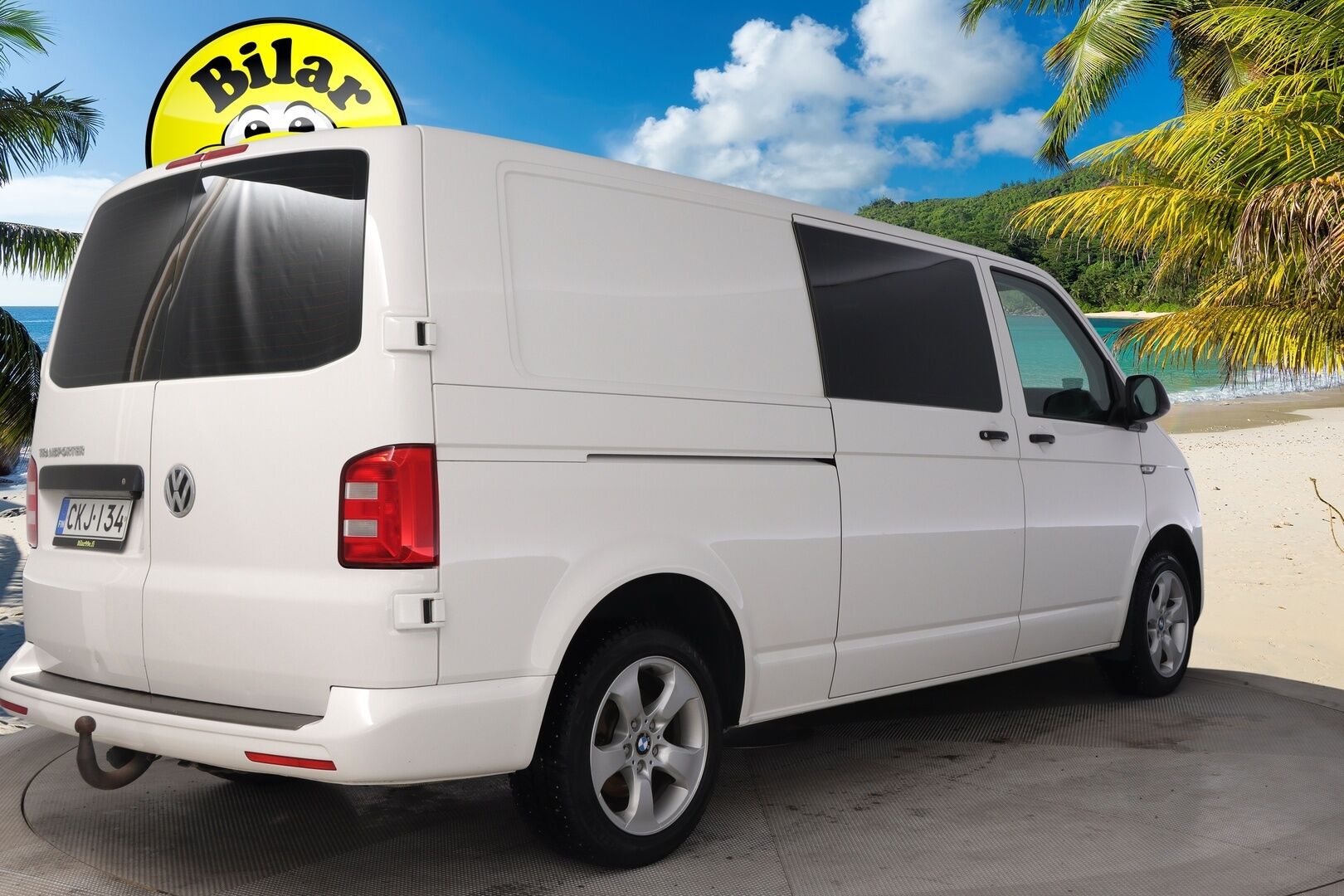 Volkswagen Transporter 2017 umpipakettiauto pitkä 2,0 TDI 110 kW 3200kg *Webasto / Koukku / Navi / P*kamera / Äänieristetty* - *AppleCarplay / Pariovet / Lohko / Invertteri / 3x renkaat&vanteet!*