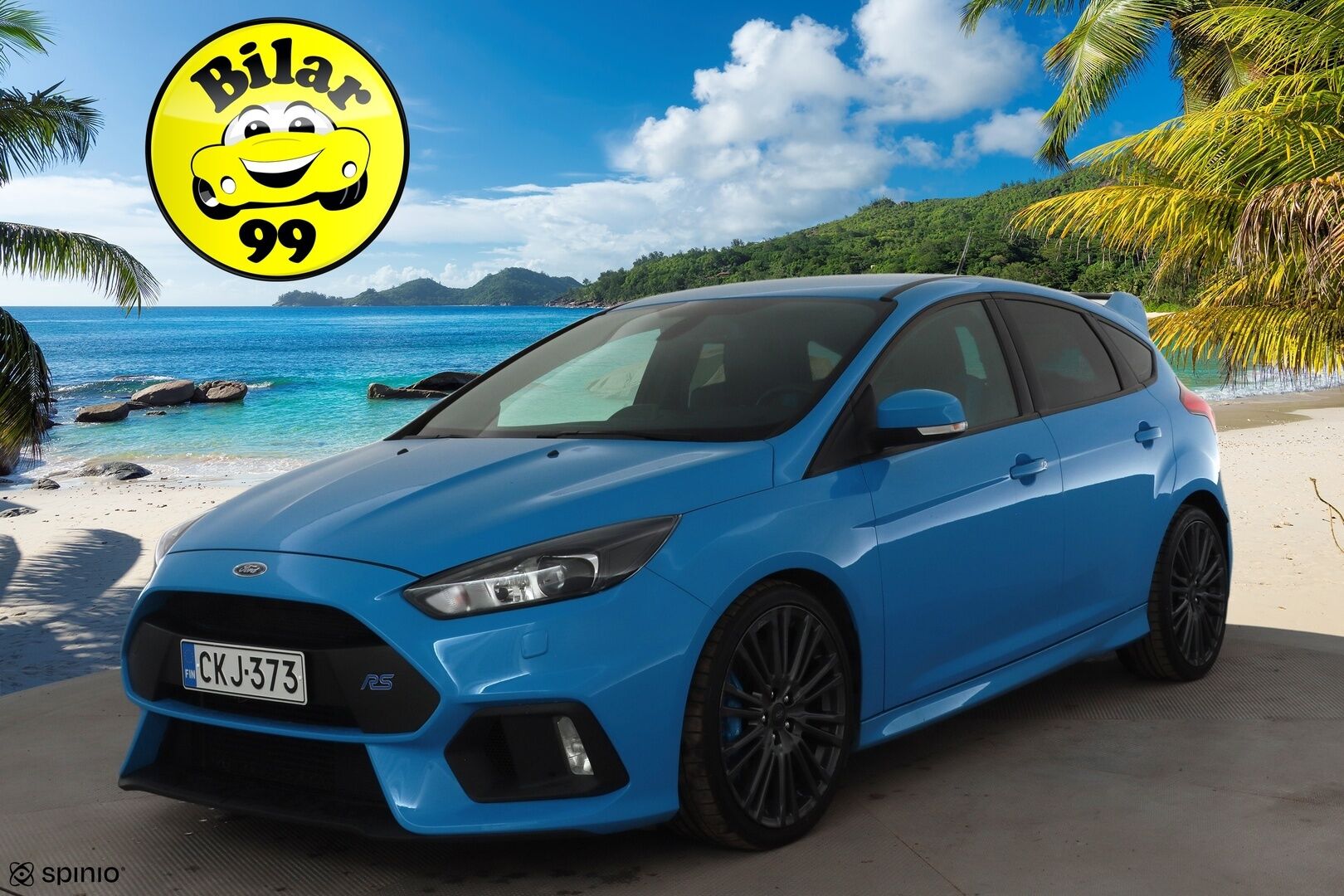 Ford Focus 2017 2,3 EcoBoost 350 hv start/stop M6 RS 5-ovinen * Vakkari / Xenon / Sporttipenkit / P.kamera / Sony* - Kahdet renkaat / Suomi-auto