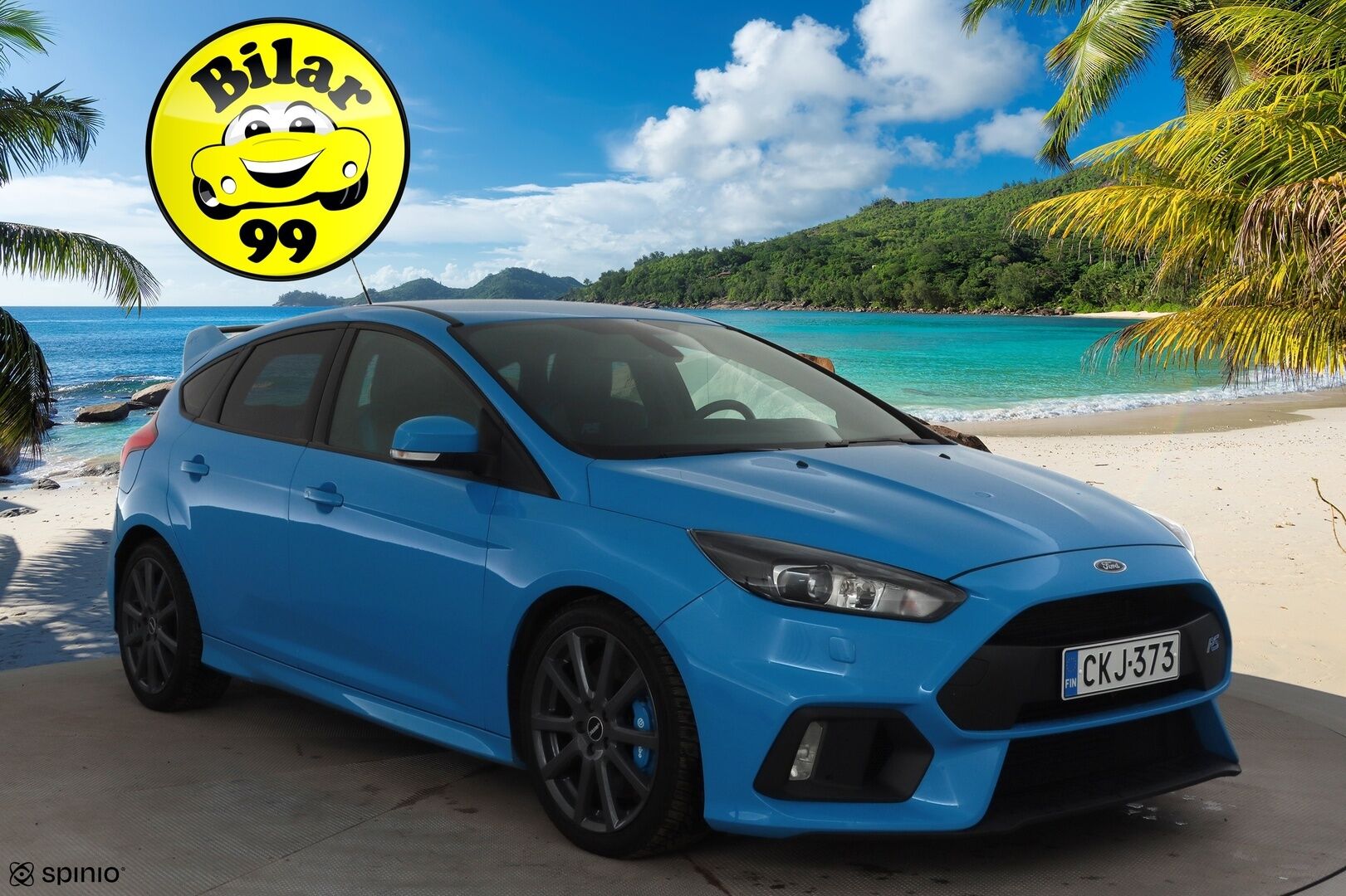 Ford Focus 2017 2,3 EcoBoost 350 hv start/stop M6 RS 5-ovinen * Vakkari / Xenon / Sporttipenkit / P.kamera / Sony* - Kahdet renkaat / Suomi-auto