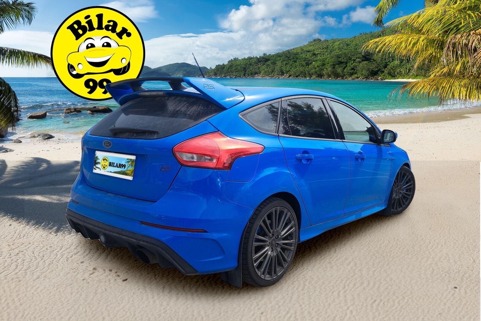 Ford Focus 2017 2,3 EcoBoost 350 hv start/stop M6 RS 5-ovinen - | Suomi-auto | Keyless-Go | Sony-hifit | Peruutuskamera | Vakkari | Xenon | Recaro-penkit | 2x renkaat vanteilla | 