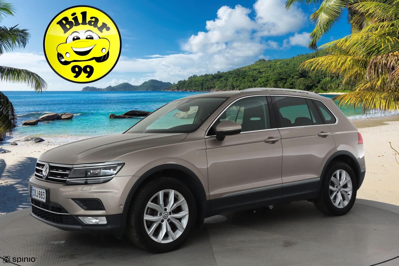 Volkswagen Tiguan 2017 Highline 2,0 TSI 132 kW 4MOTION DSG **Webasto / Adapt.Vakkari / LED-valot / 360° / Navi / Kaistavahti / KeylessGO** - Suomi-auto / Kahdet Renkaat / Merkkihuollettu!