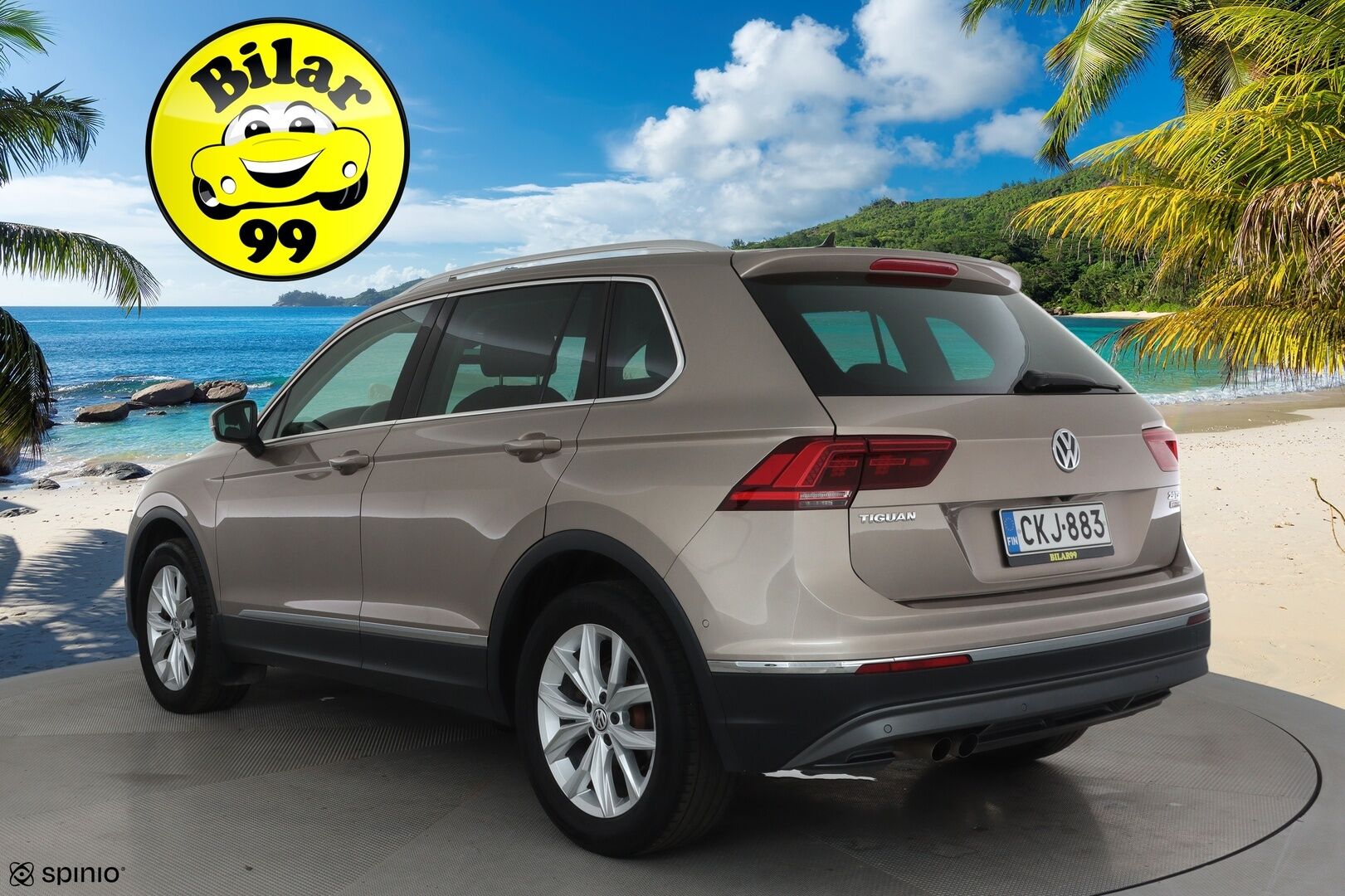 Volkswagen Tiguan 2017 Highline 2,0 TSI 132 kW 4MOTION DSG **Webasto / Adapt.Vakkari / LED-valot / 360° / Navi / Kaistavahti / KeylessGO** - Suomi-auto / Kahdet Renkaat / Merkkihuollettu!