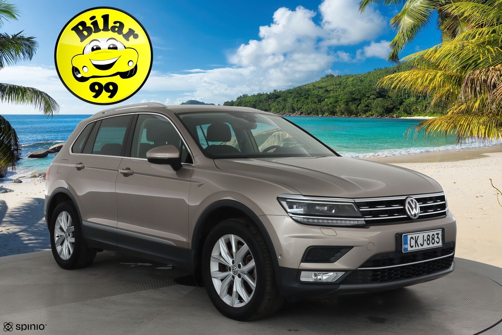Volkswagen Tiguan 2017 Highline 2,0 TSI 132 kW 4MOTION DSG **Webasto / Adapt.Vakkari / LED-valot / 360° / Navi / Kaistavahti / KeylessGO** - Suomi-auto / Kahdet Renkaat / Merkkihuollettu!