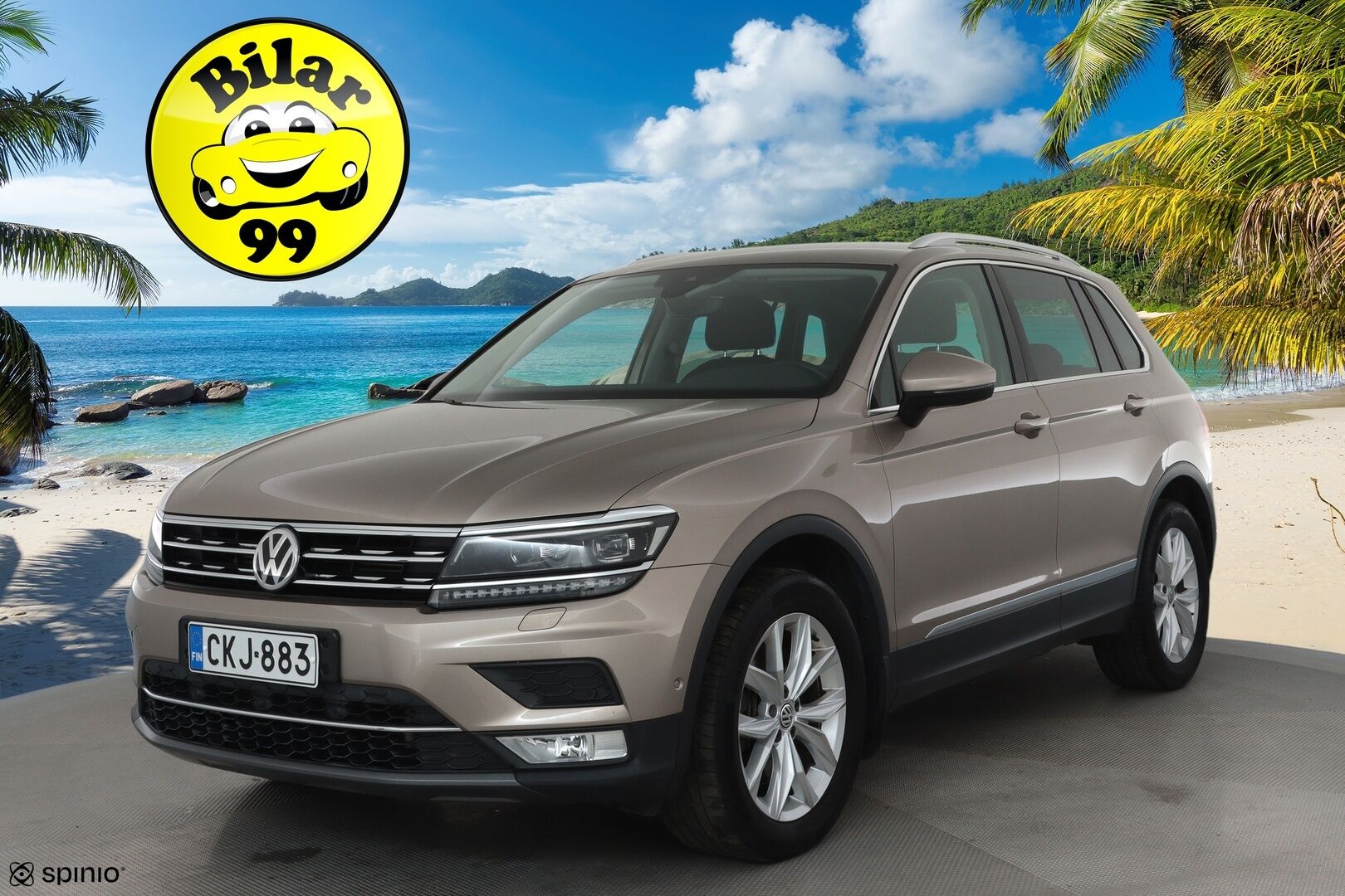 Volkswagen Tiguan 2017 Highline 2,0 TSI 132 kW 4MOTION DSG **Webasto / Adapt.Vakkari / LED-valot / 360° / Navi / Kaistavahti / KeylessGO** - Suomi-auto / Kahdet Renkaat / Merkkihuollettu!