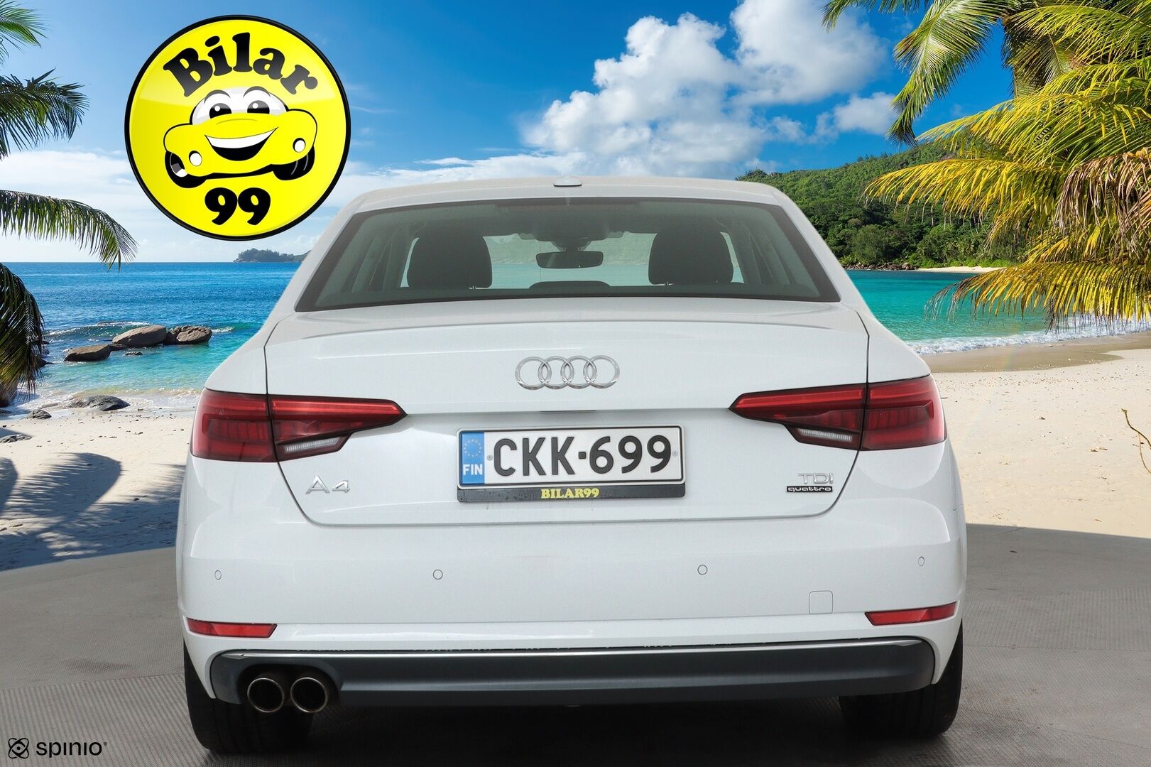 Audi A4 2017 Sedan First Edition Business Sport 2,0 TDI 140 kW quattro S tronic **Vakkari / LED / P.tutkat / Sporttipenkit** - 1.Om Suomi-auto / Kahdet renkaat aluvanteilla / Merkkihuollettu