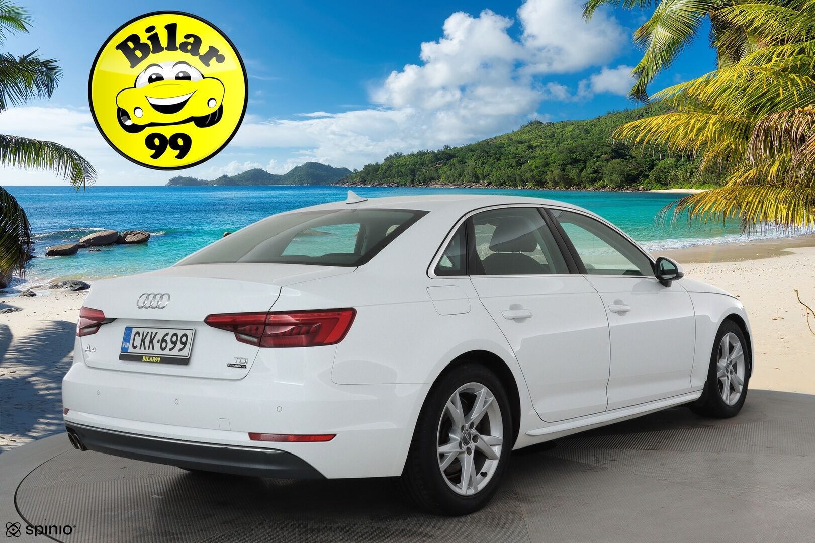 Audi A4 2017 Sedan First Edition Business Sport 2,0 TDI 140 kW quattro S tronic **Vakkari / LED / P.tutkat / Sporttipenkit** - 1.Om Suomi-auto / Kahdet renkaat aluvanteilla / Merkkihuollettu