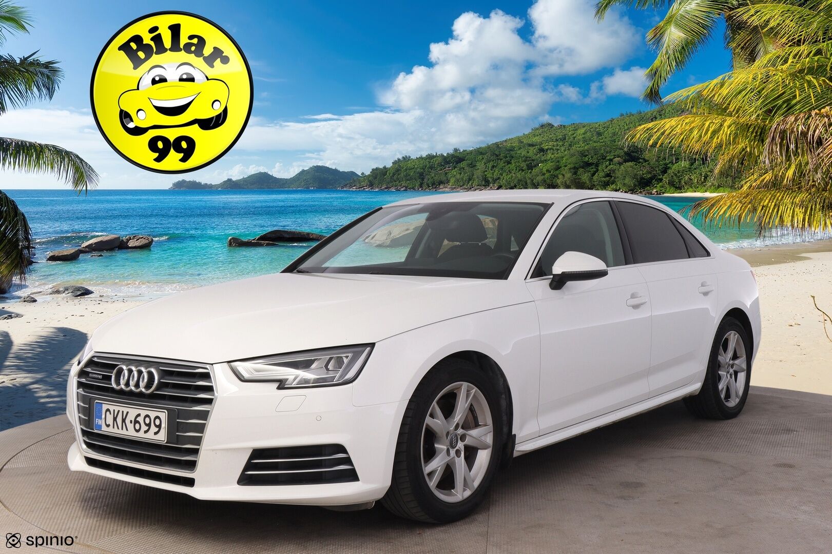 Audi A4 2017 Sedan First Edition Business Sport 2,0 TDI 140 kW quattro S tronic **Sporttipenkit / LED / P.tutkat / Vakkari** - 1.Om Suomi-auto / Kahdet renkaat aluvanteilla / Merkkihuollettu