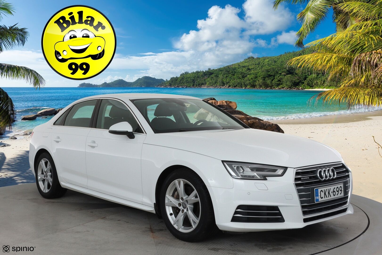 Audi A4 2017 Sedan First Edition Business Sport 2,0 TDI 140 kW quattro S tronic **Vakkari / LED / P.tutkat / Sporttipenkit** - 1.Om Suomi-auto / Kahdet renkaat aluvanteilla / Merkkihuollettu