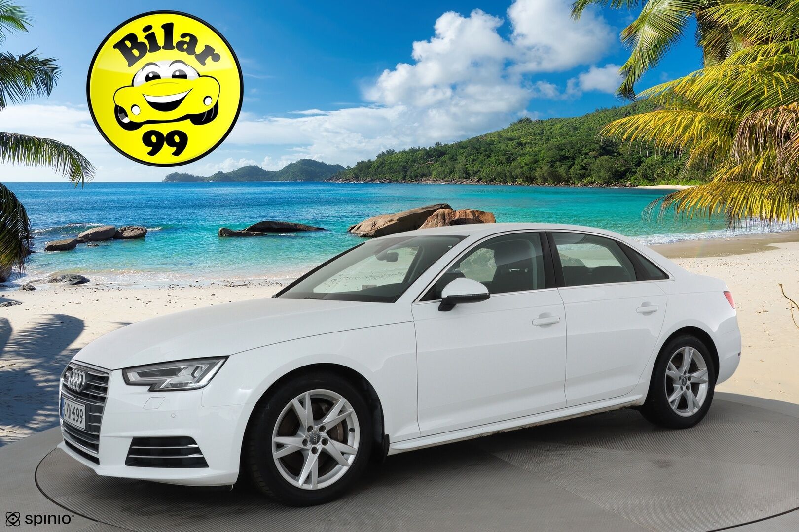 Audi A4 2017 Sedan First Edition Business Sport 2,0 TDI 140 kW quattro S tronic **Vakkari / LED / P.tutkat / Sporttipenkit** - 1.Om Suomi-auto / Kahdet renkaat aluvanteilla / Merkkihuollettu