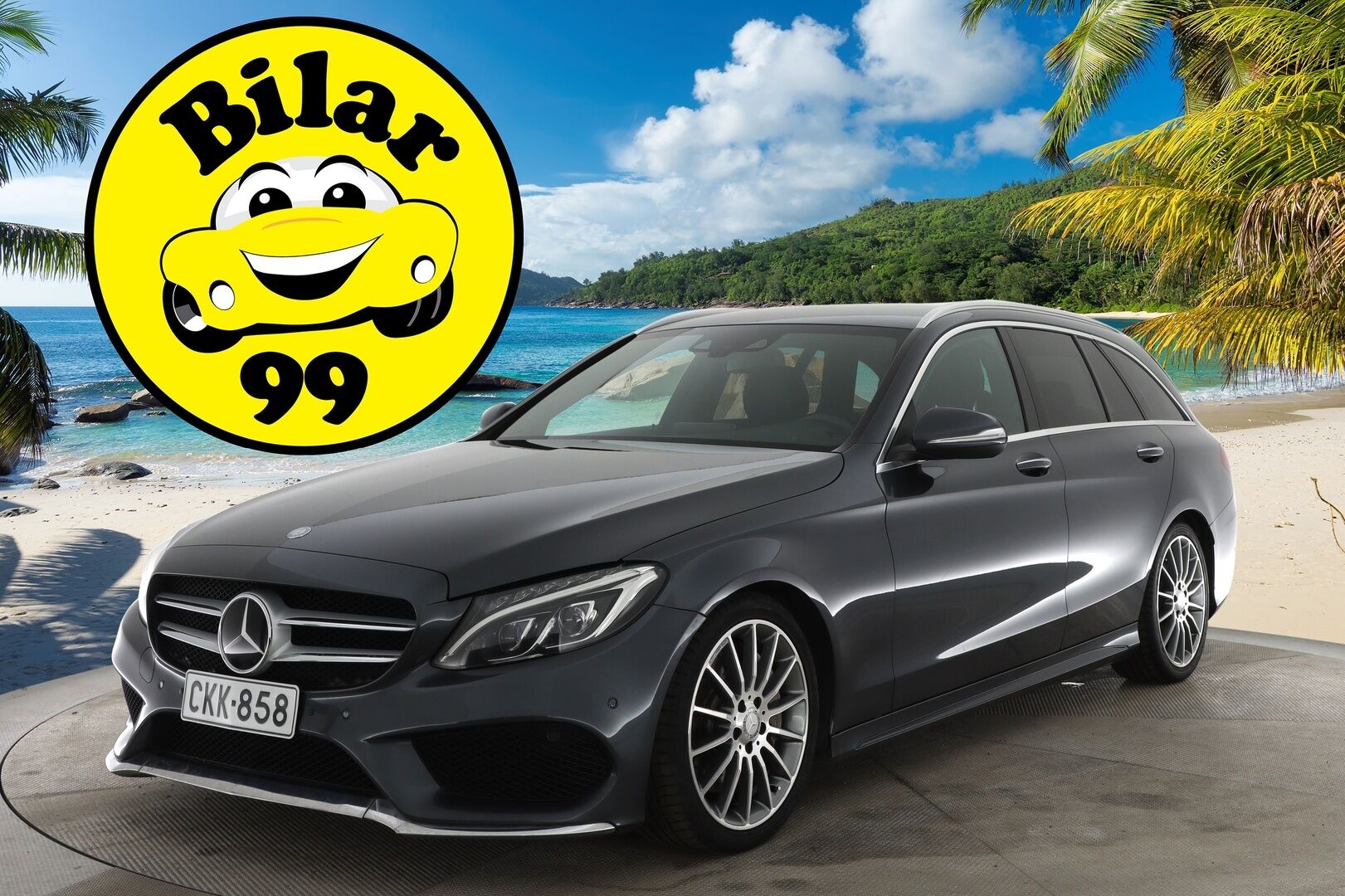 Mercedes-Benz C 2015 250 BlueTec T A Premium Business / Huippuvarusteet / AMG-Styling / Burmester / DTR+ / Keyless / Eibach / Navi / Peruutuskamera! - *Siisti / Huippuvarusteet*