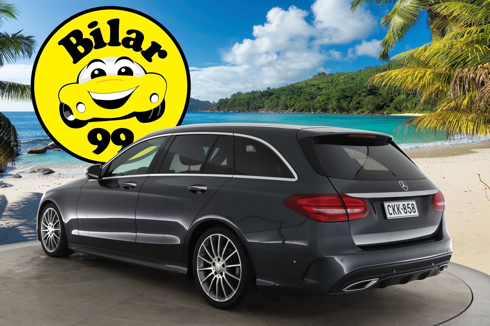 Mercedes-Benz C 2015 250 BlueTec T A Premium Business / Huippuvarusteet / AMG-Styling / Burmester / DTR+ / Keyless / Eibach / Navi / Peruutuskamera! - *Siisti / Huippuvarusteet*