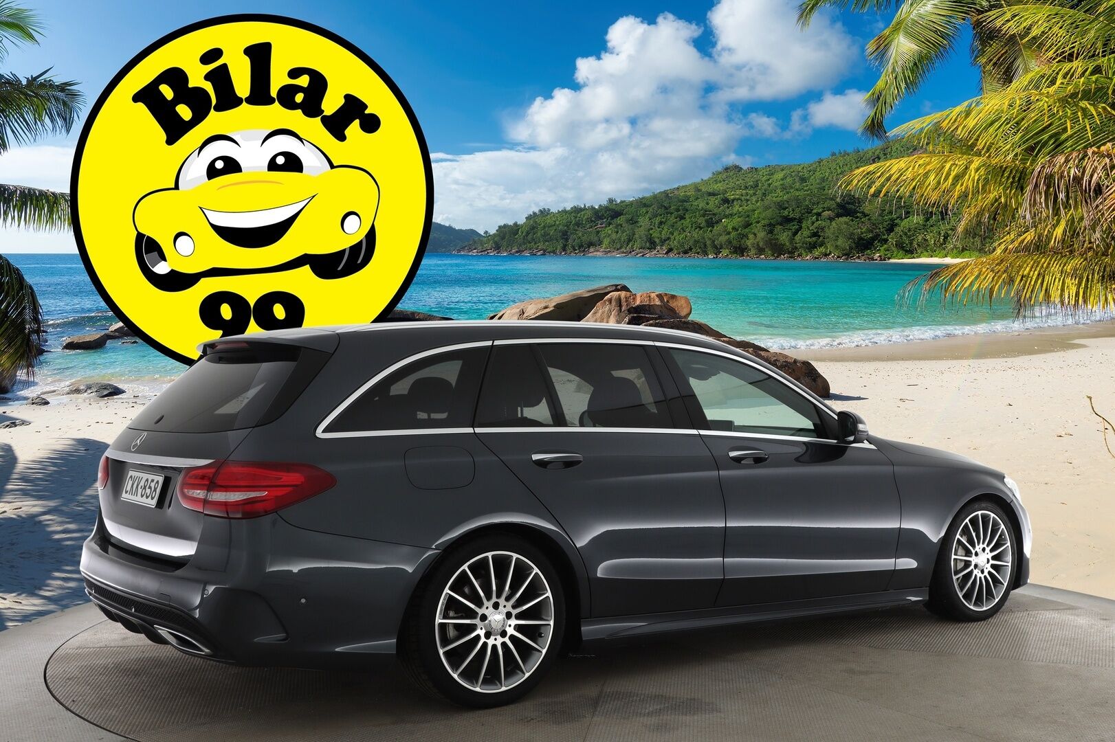 Mercedes-Benz C 2015 250 BlueTec T A Premium Business / Huippuvarusteet / AMG-Styling / Burmester / DTR+ / Keyless / Eibach / Navi / Peruutuskamera! - *Siisti / Huippuvarusteet*