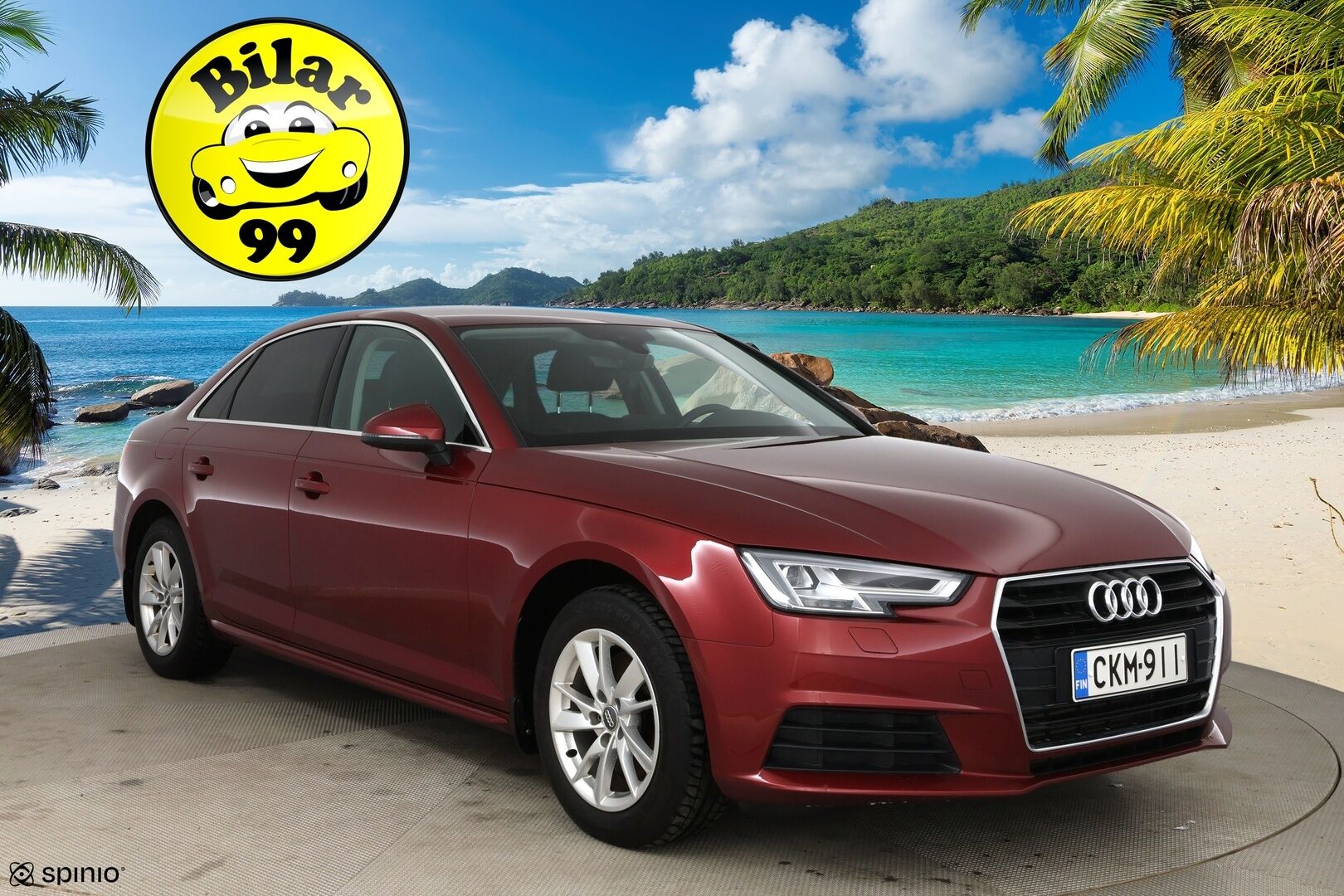 Audi A4 2016 Sedan Business 2,0 TFSI 140 kW S tronic / Webasto / LED / Koukku / Vakkari / P.tutka - Hieno Suomi-auto / 2x alumiinivanteet!