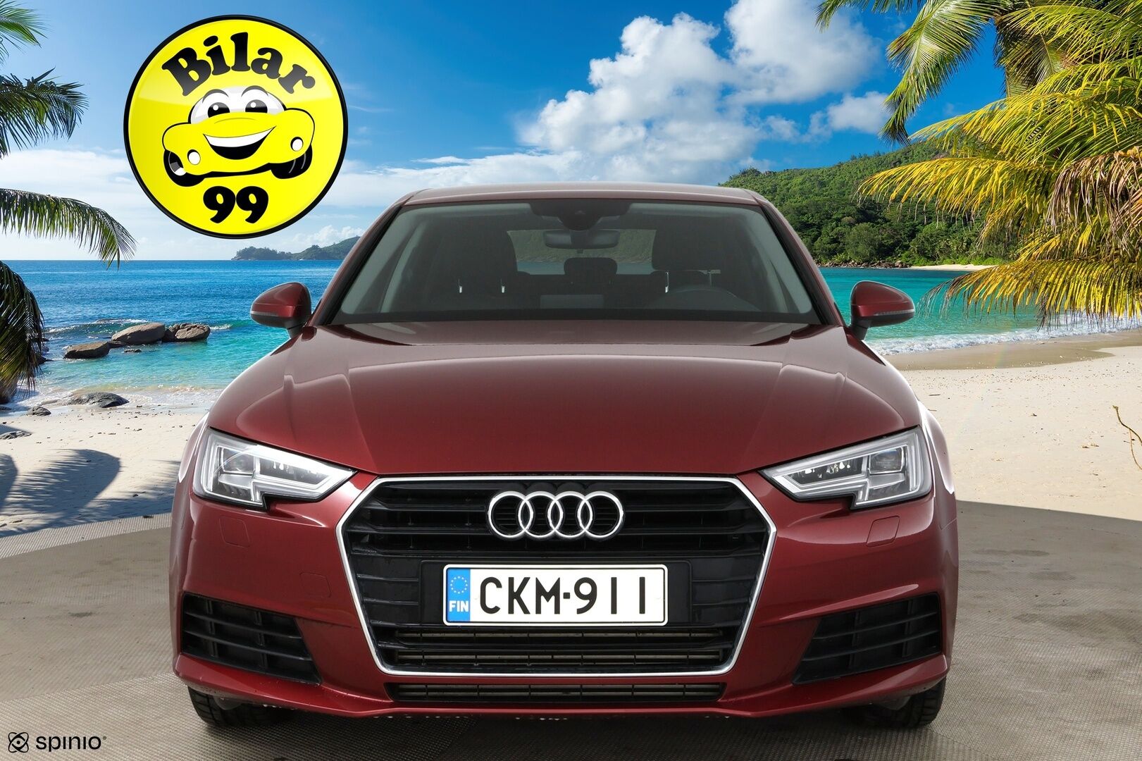 Audi A4 2016 Sedan Business 2,0 TFSI 140 kW S tronic / Webasto / LED / Koukku / Vakkari / P.tutka - Hieno Suomi-auto / 2x alumiinivanteet!