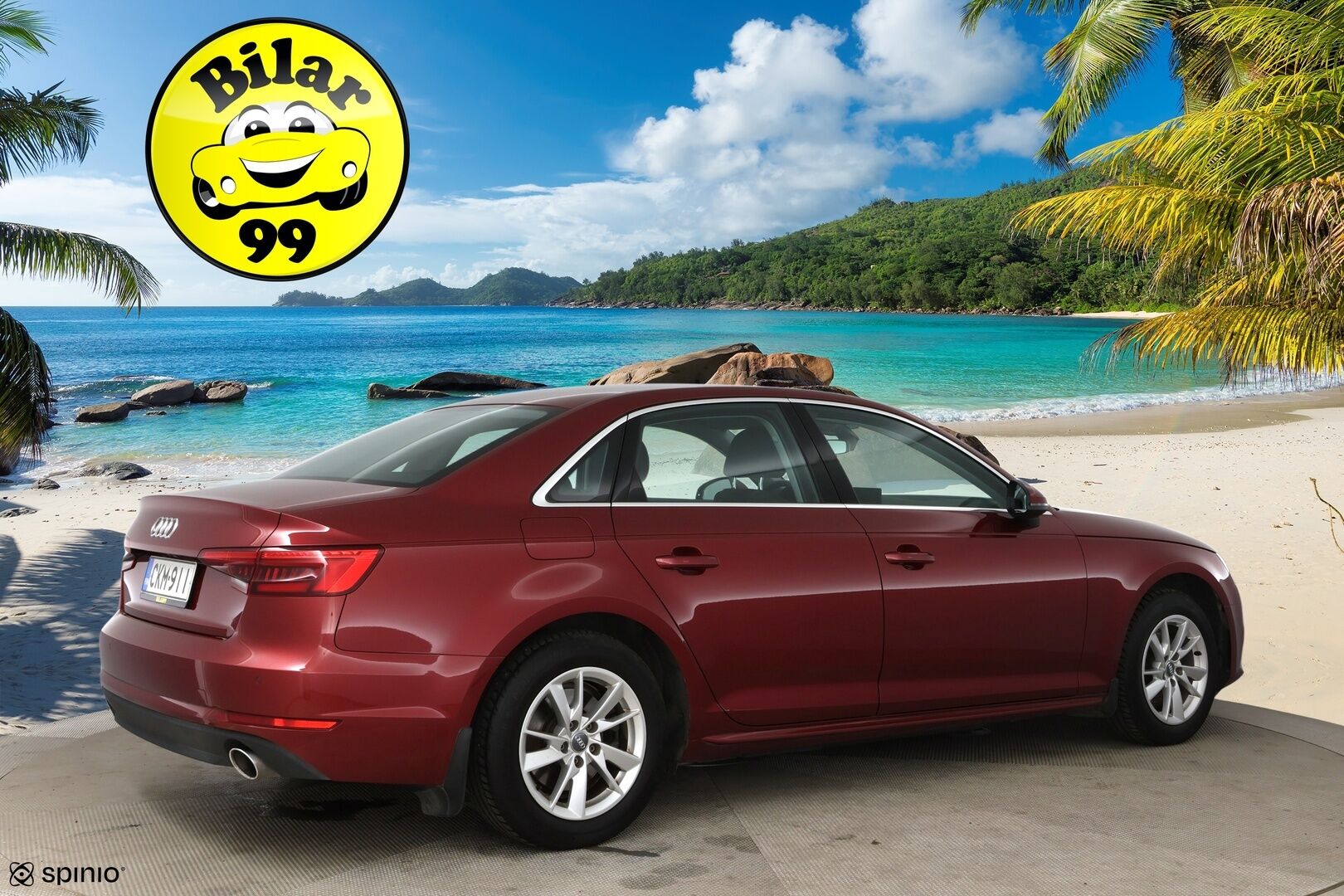 Audi A4 2016 Sedan Business 2,0 TFSI 140 kW S tronic / Webasto / LED / Koukku / Vakkari / P.tutka - Hieno Suomi-auto / 2x alumiinivanteet!