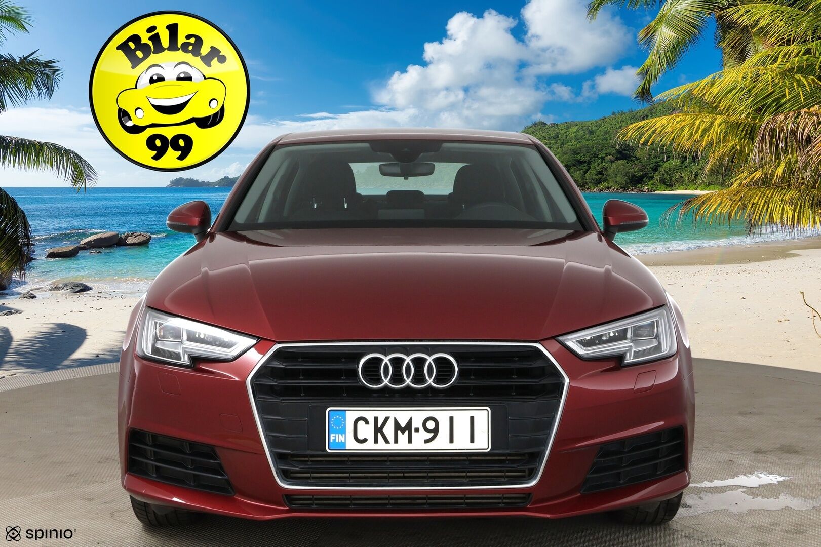 Audi A4 2016 Sedan Business 2,0 TFSI 140 kW S tronic / Webasto / LED / Koukku / Vakkari / P.tutka - Hieno Suomi-auto / 2x alumiinivanteet!