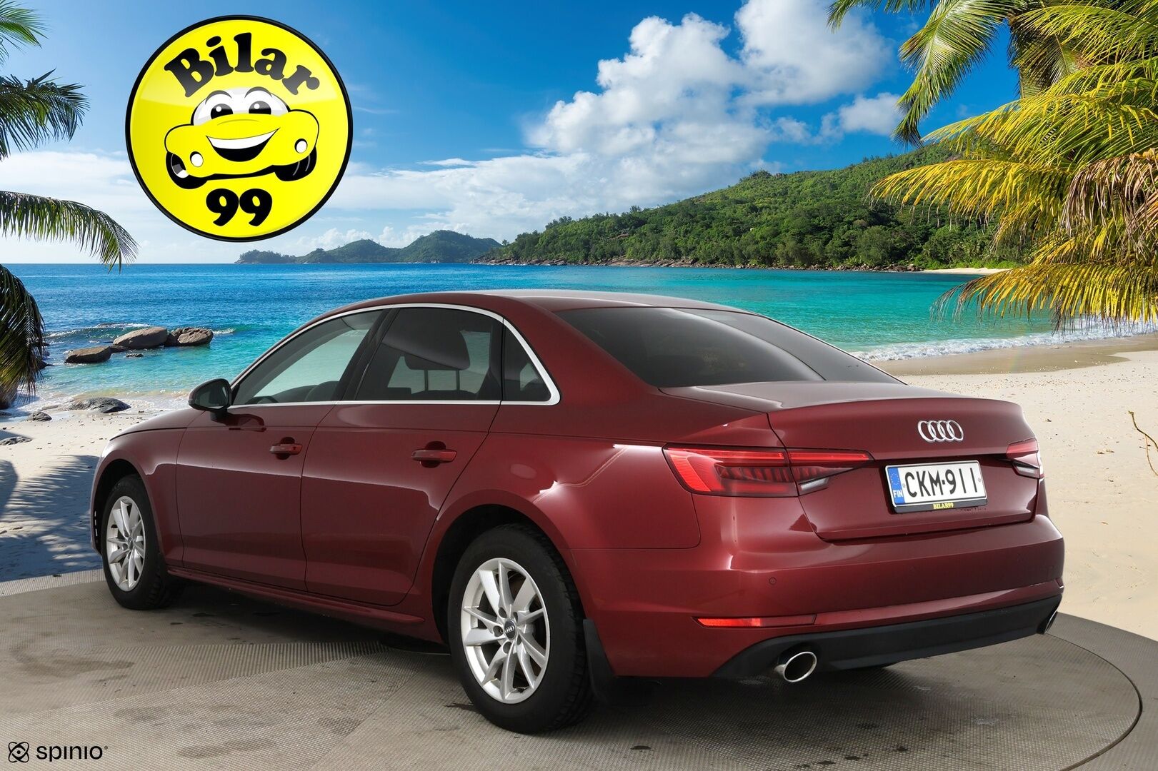 Audi A4 2016 Sedan Business 2,0 TFSI 140 kW S tronic / Webasto / LED / Koukku / Vakkari / P.tutka - Hieno Suomi-auto / 2x alumiinivanteet!