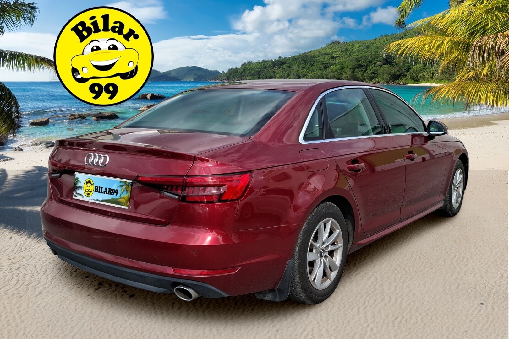 Audi A4 2016 Sedan Business 2,0 TFSI 140 kW S tronic / Webasto / LED / Koukku / Vakkari / P.tutka - Hieno Suomi-auto / 2x alumiinivanteet!