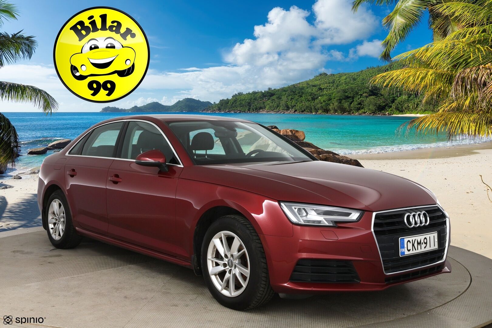Audi A4 2016 Sedan Business 2,0 TFSI 140 kW S tronic / Webasto / LED / Koukku / Vakkari / P.tutka - Hieno Suomi-auto / 2x alumiinivanteet!