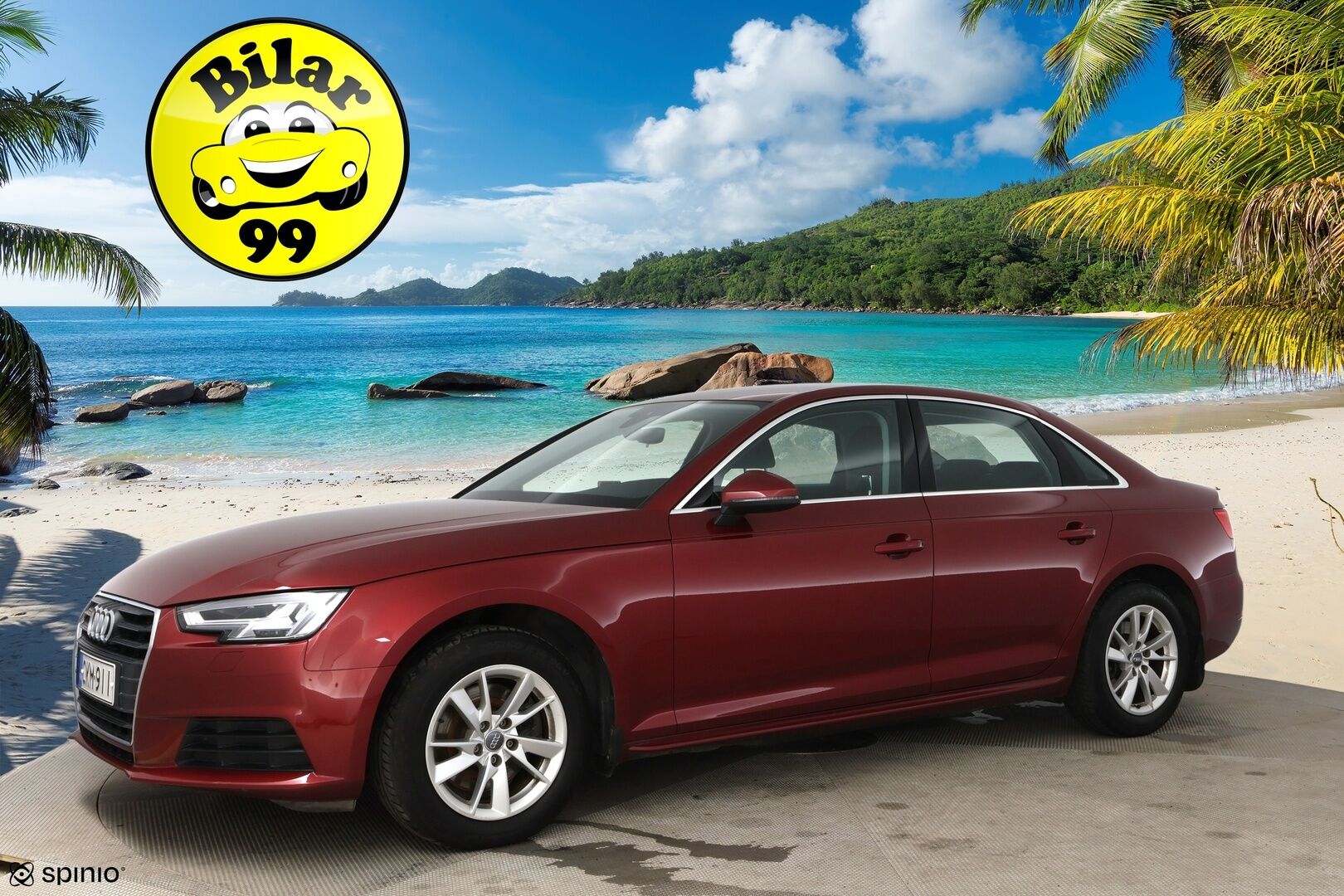 Audi A4 2016 Sedan Business 2,0 TFSI 140 kW S tronic / Webasto / LED / Koukku / Vakkari / P.tutka - Hieno Suomi-auto / 2x alumiinivanteet!